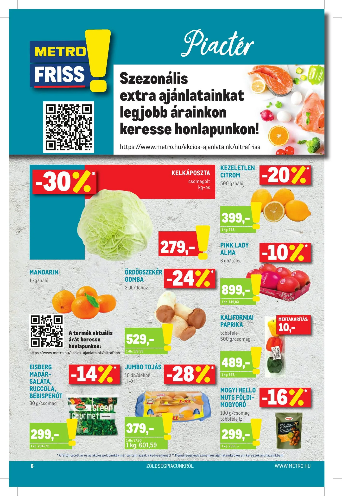 Metro akciós újság Élelmiszer és Szezonalis 01.20–02.02 – 6. oldal