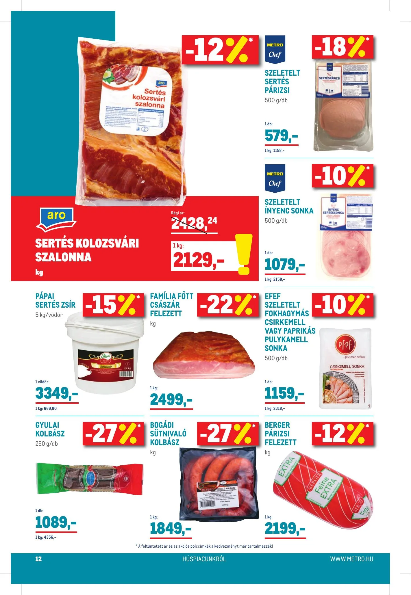 Metro akciós újság Élelmiszer és Szezonalis 02.17–03.02 – 12. oldal