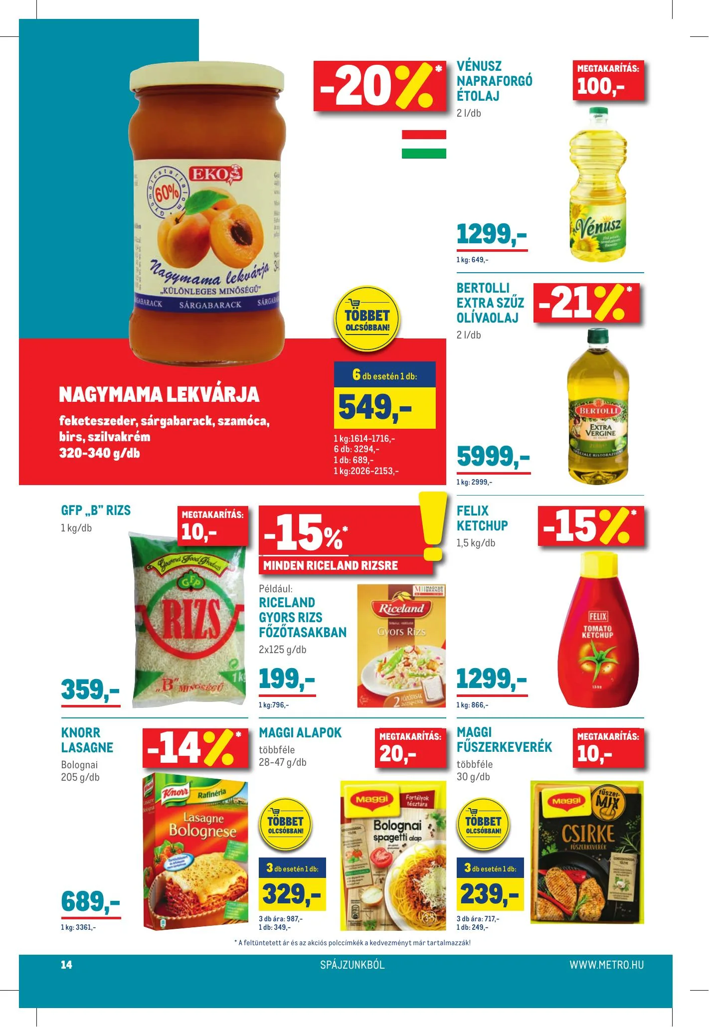 Metro akciós újság Élelmiszer és Szezonalis 02.17–03.02 – 14. oldal