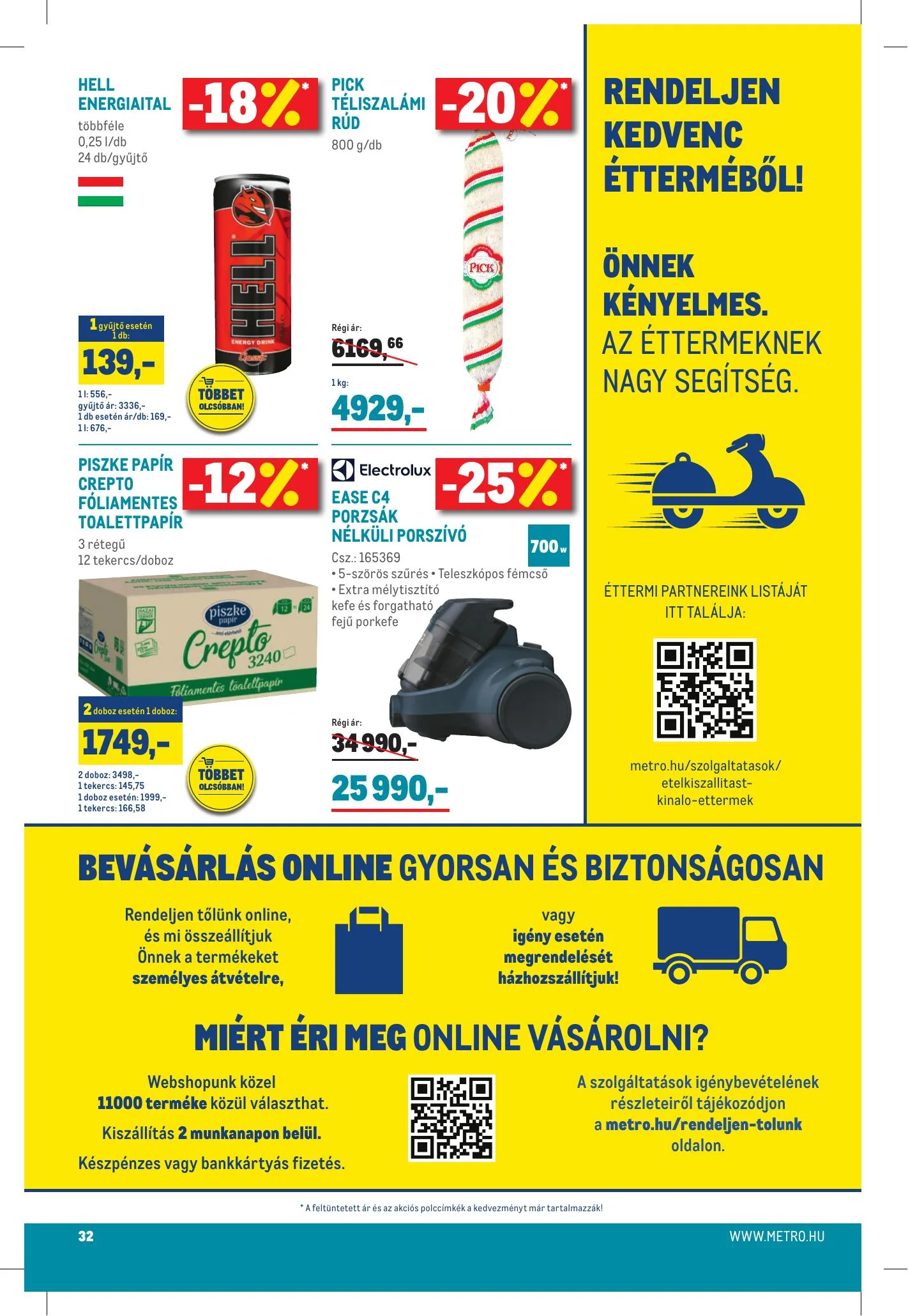Metro akciós újság Élelmiszer és Szezonalis 02.17–03.02 – 32. oldal