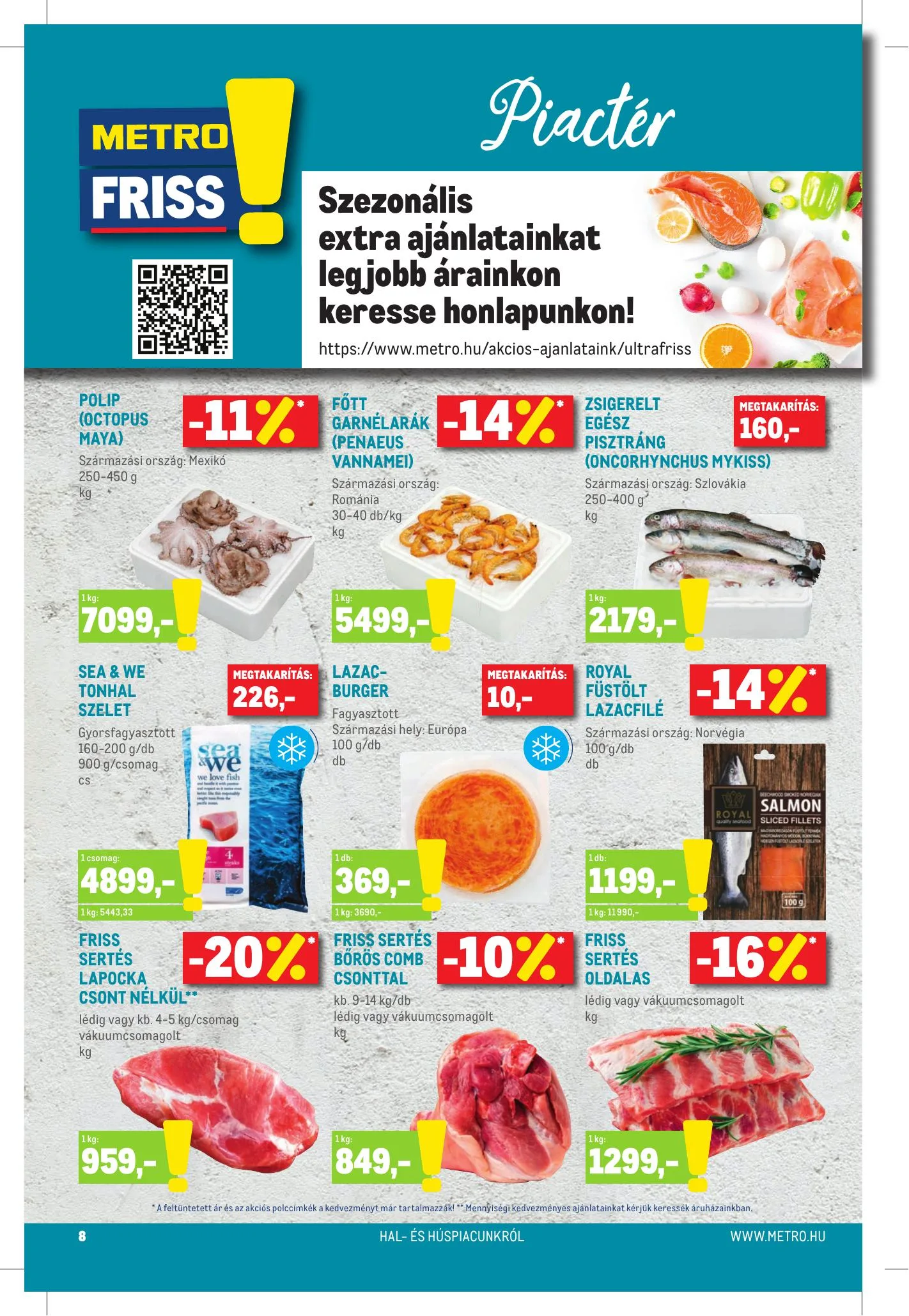 Metro akciós újság Élelmiszer és Szezonalis 02.17–03.02 – 8. oldal