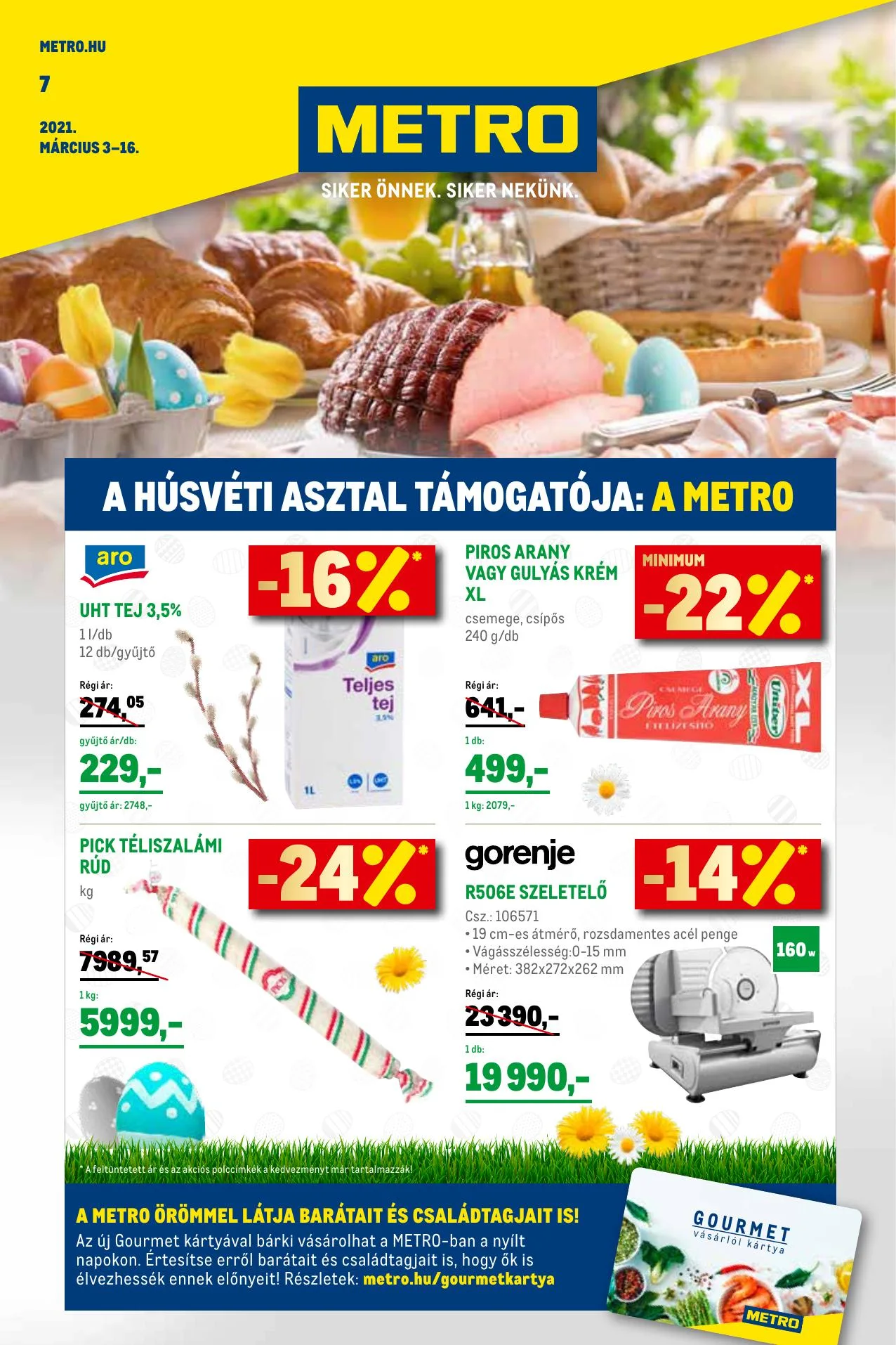 Metro akciós újság Élelmiszer és Szezonalis 03.03–03.16