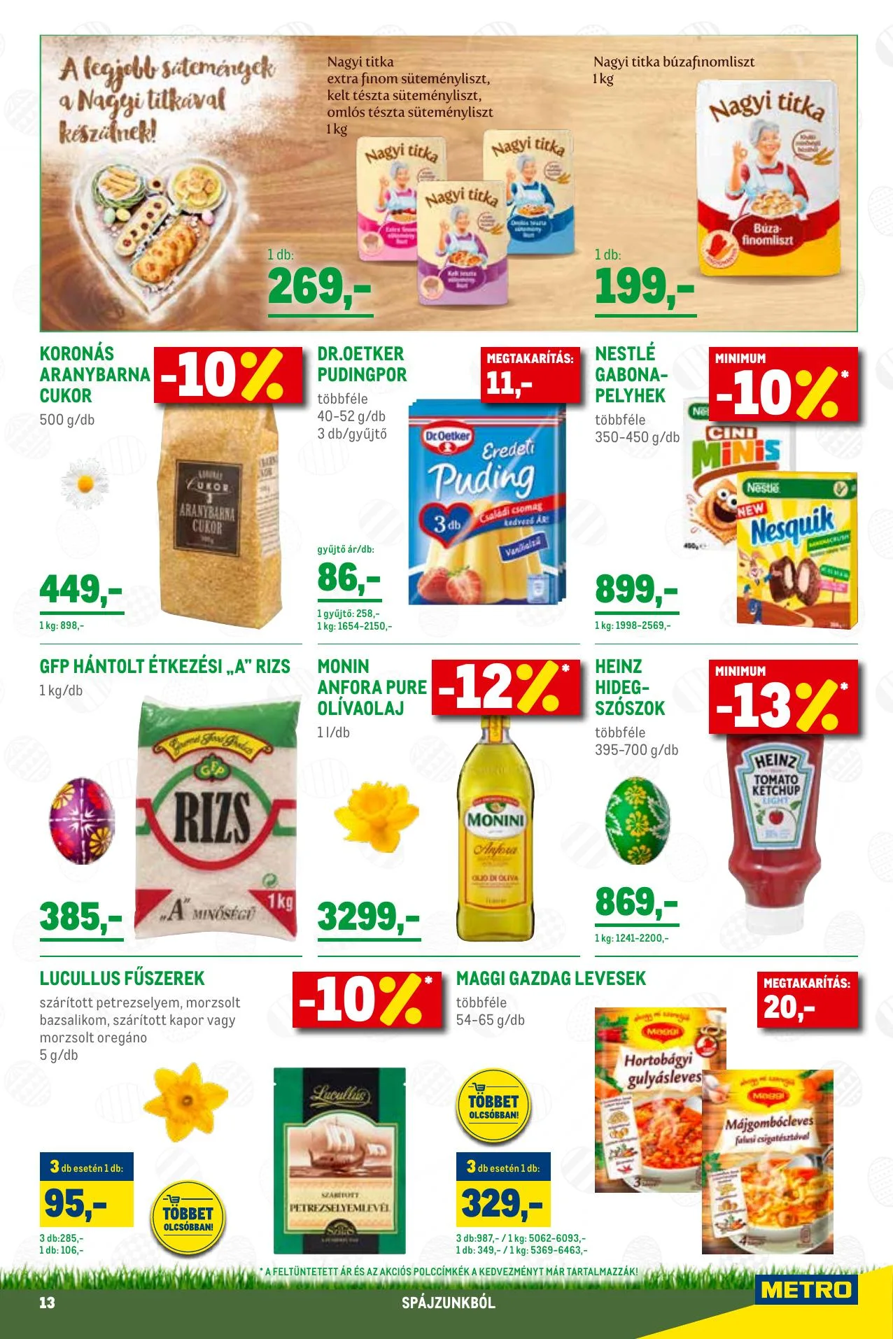 Metro akciós újság Élelmiszer és Szezonalis 03.03–03.16 – 13. oldal