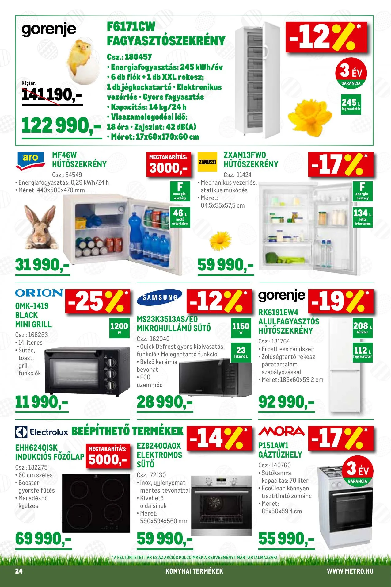 Metro akciós újság Élelmiszer és Szezonalis 03.03–03.16 – 24. oldal
