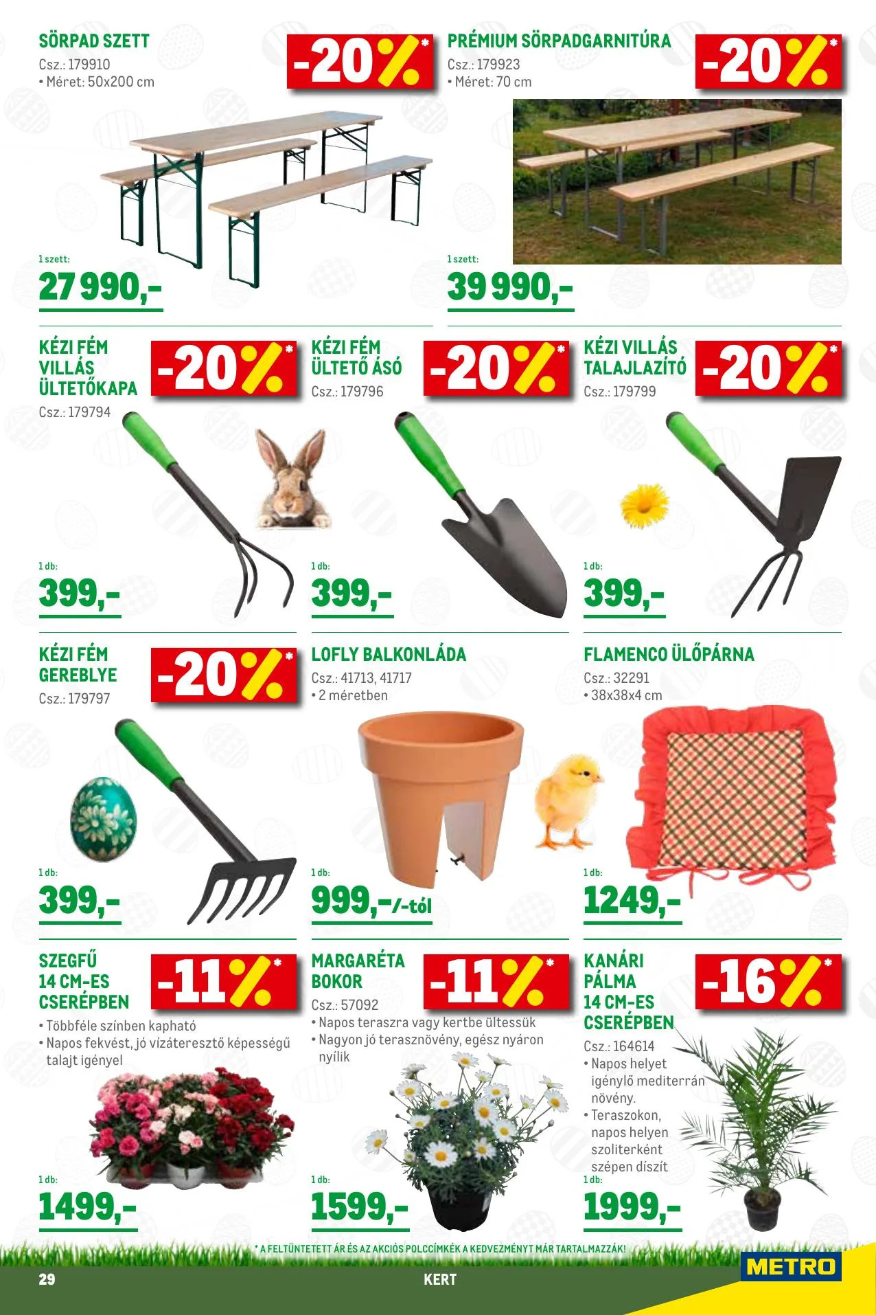 Metro akciós újság Élelmiszer és Szezonalis 03.03–03.16 – 29. oldal