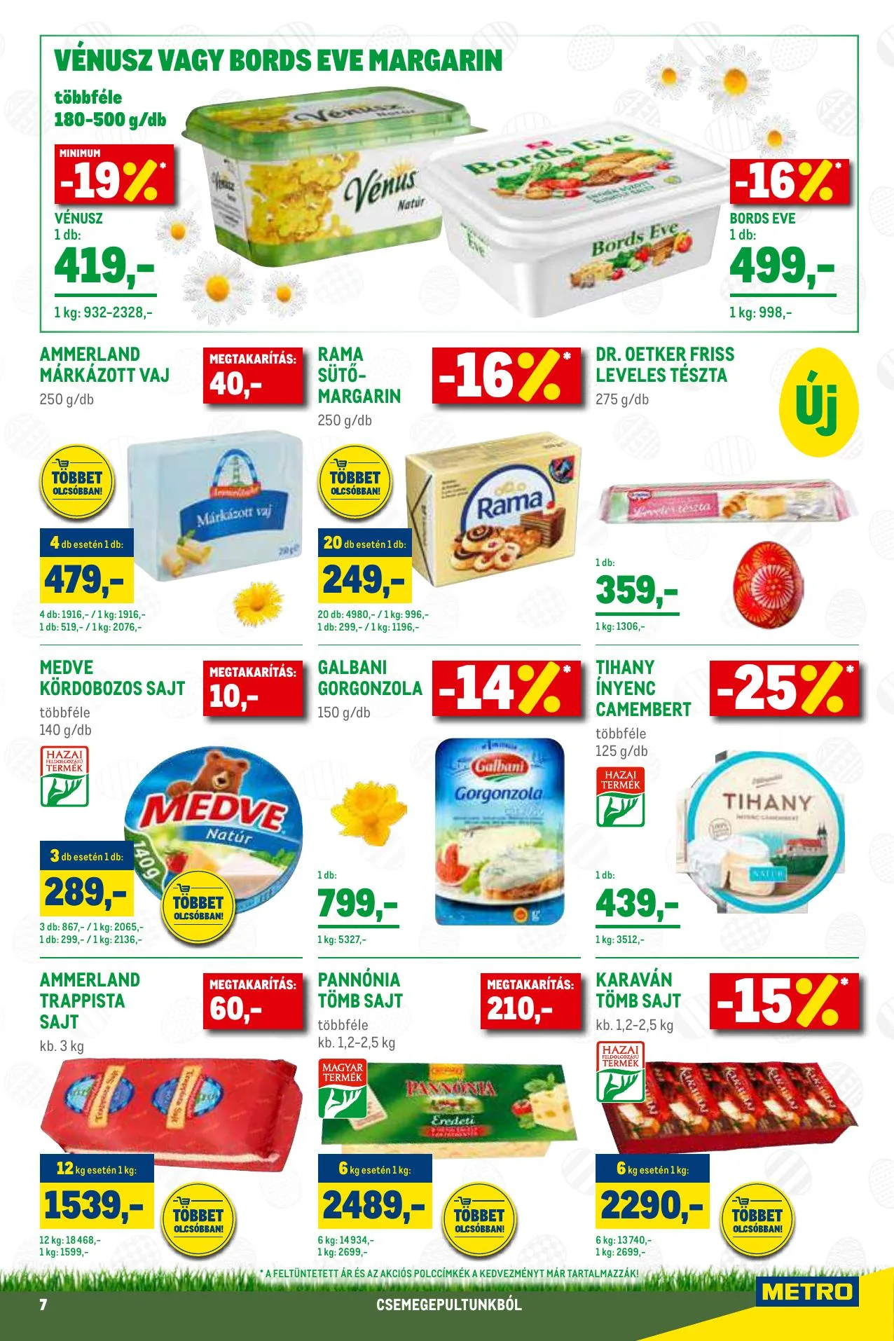 Metro akciós újság Élelmiszer és Szezonalis 03.17–04.06 – 7. oldal