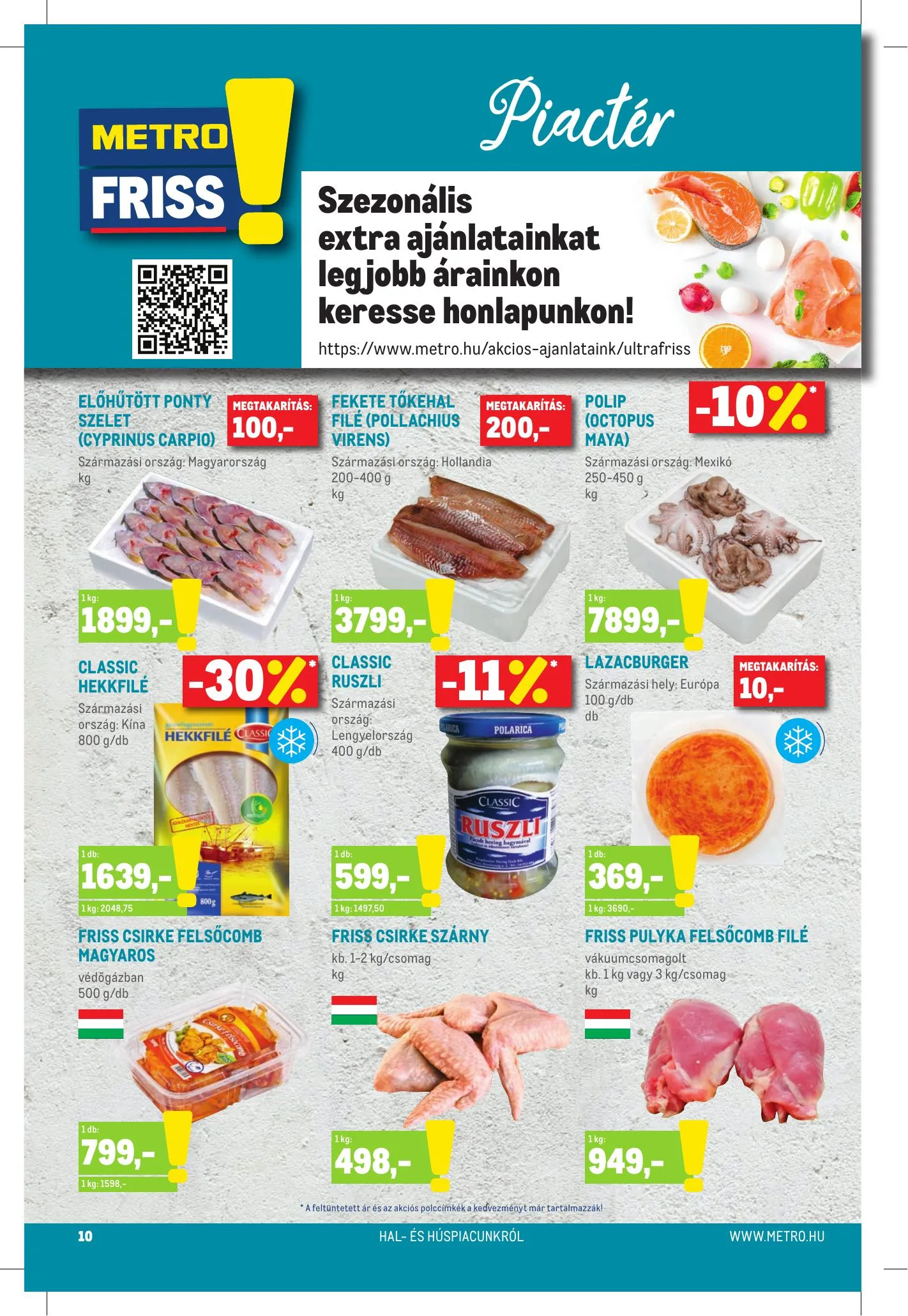 Metro akciós újság Élelmiszer és Szezonalis 04.07–04.20 – 10. oldal
