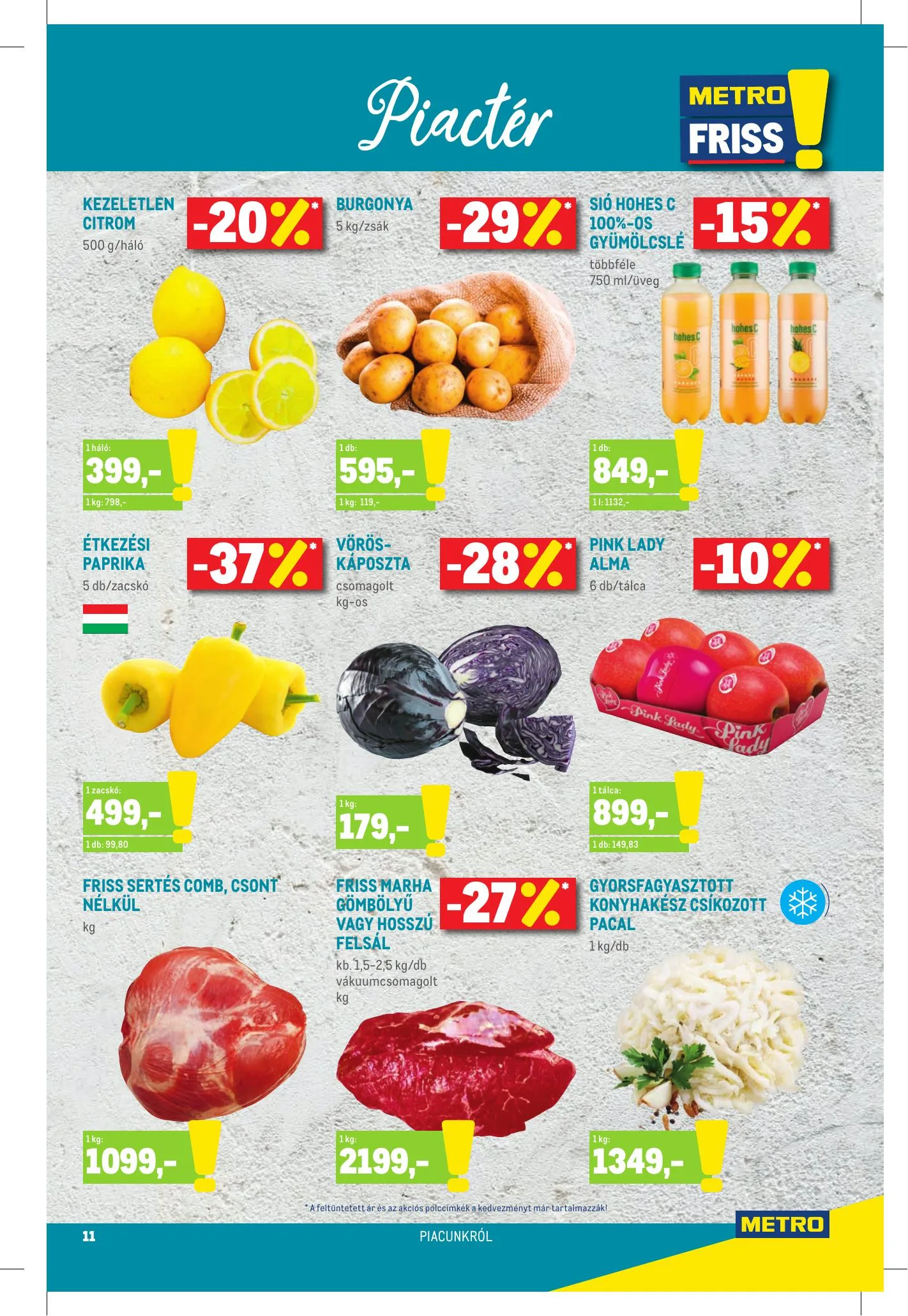 Metro akciós újság Élelmiszer és Szezonalis 04.07–04.20 – 11. oldal