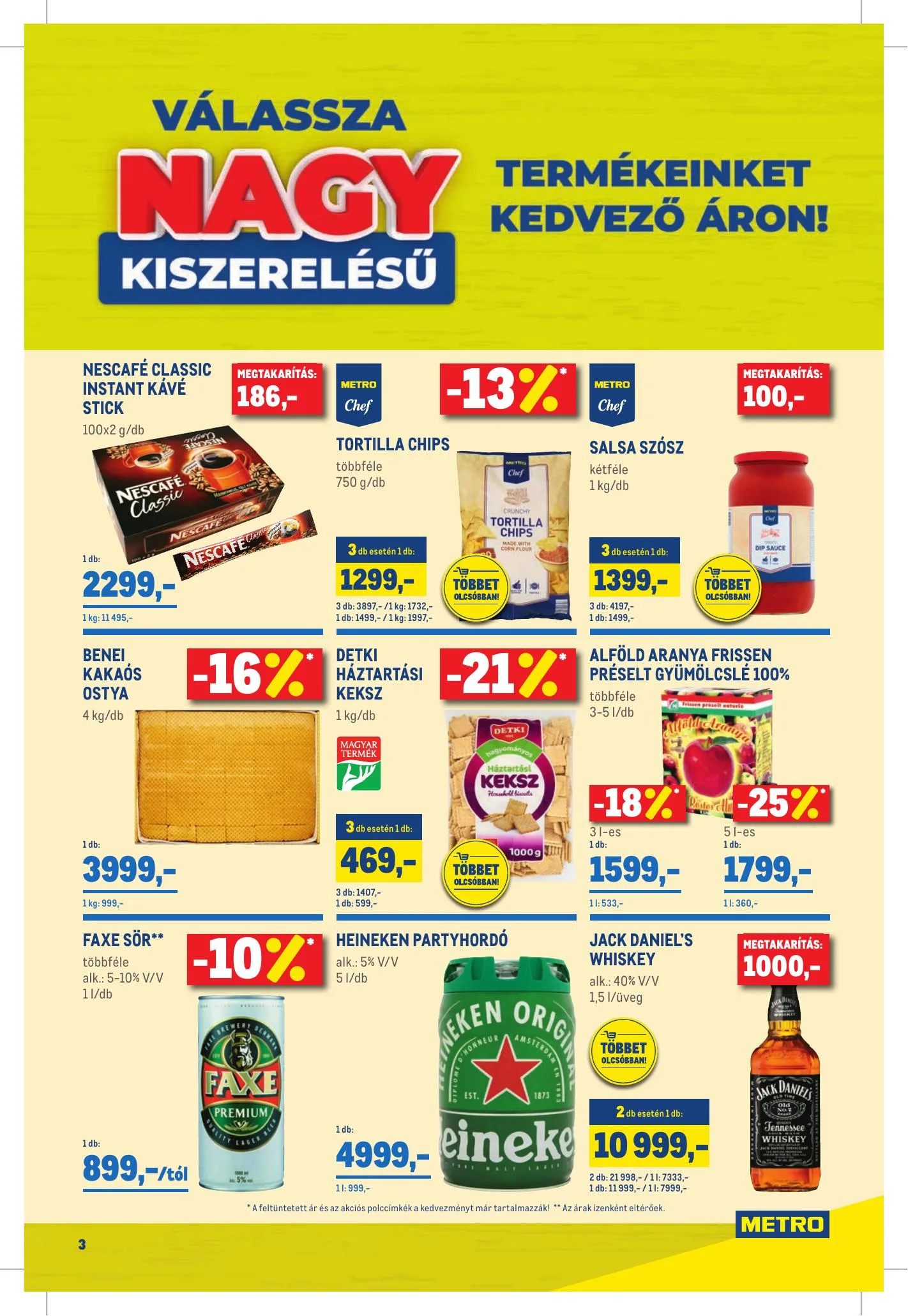 Metro akciós újság Élelmiszer és Szezonalis 04.21–05.04 – 3. oldal