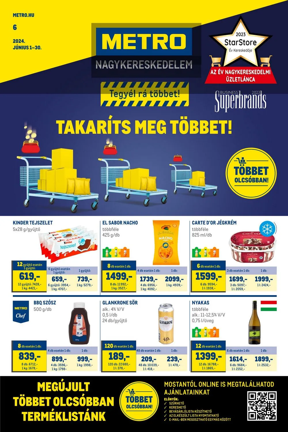 Metro akciós újság Élelmiszer és Szezonalis 06.01–06.30