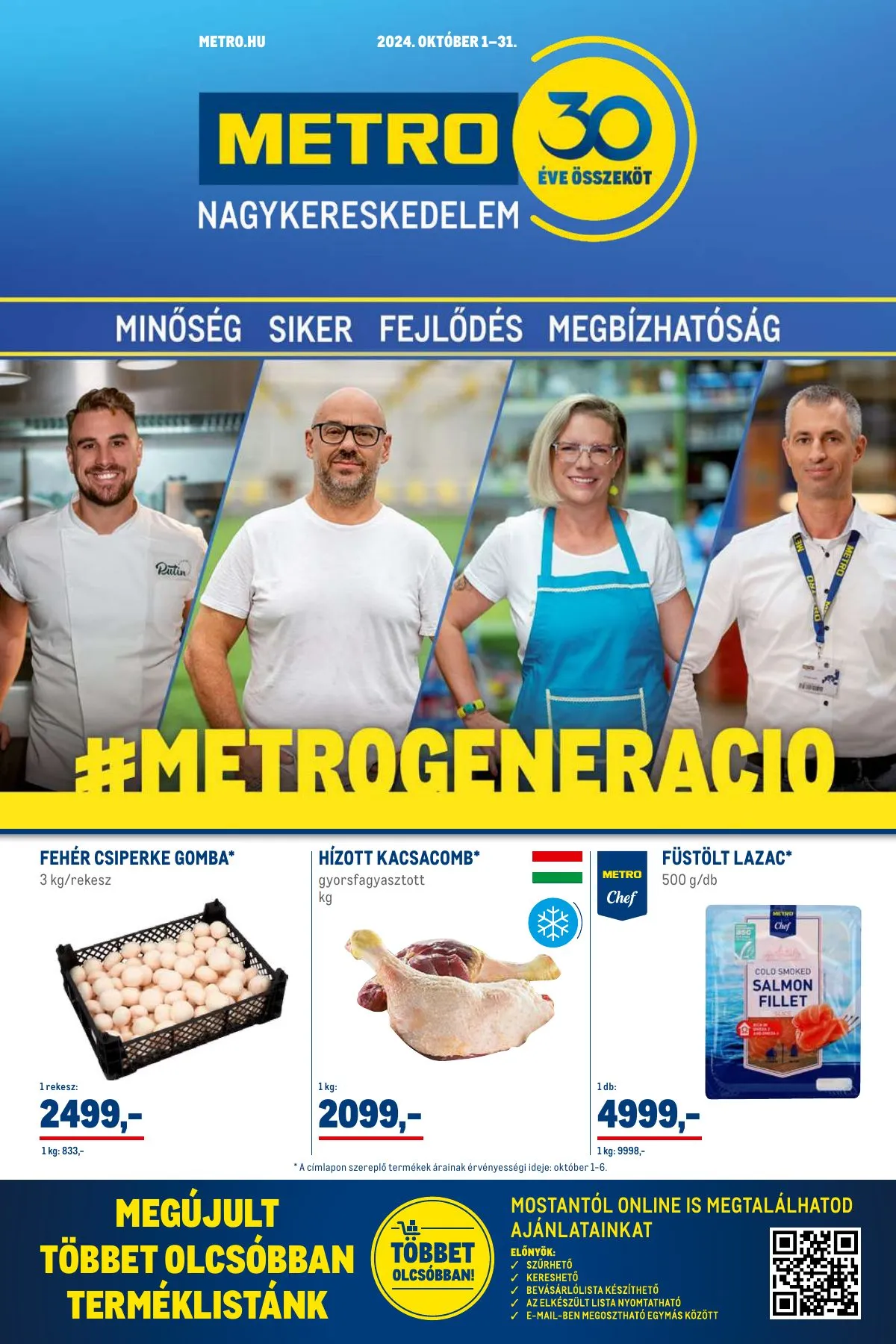 Metro akciós újság Élelmiszer és Szezonalis 10.01–10.31
