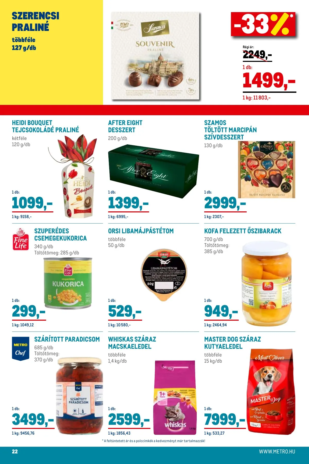 Metro akciós újság Élelmiszer és Szezonalis 10.01–10.31 – 22. oldal