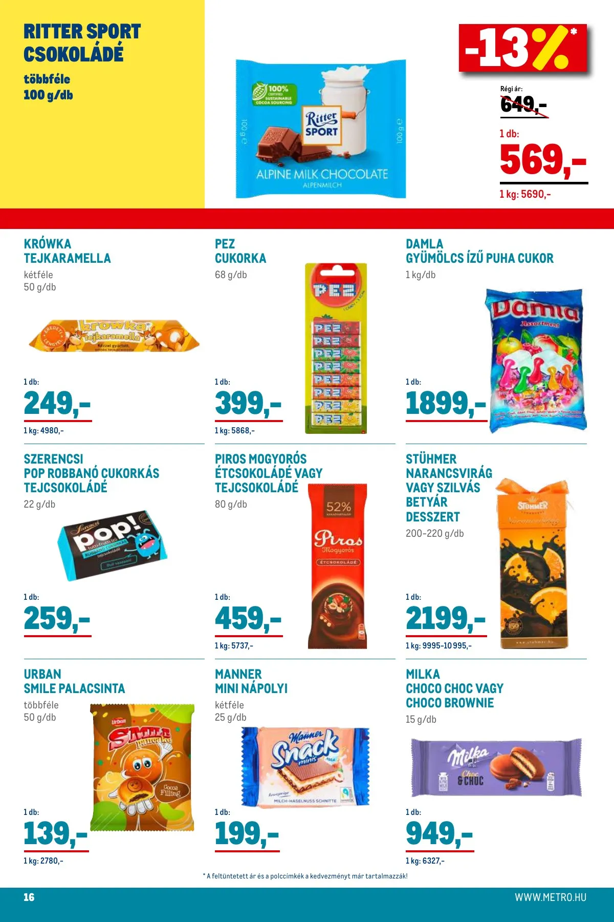 Metro akciós újság Élelmiszer és Szezonalis 11.02–11.30 – 16. oldal