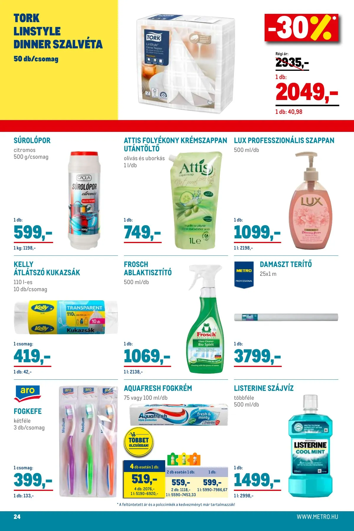 Metro akciós újság Élelmiszer és Szezonalis 11.02–11.30 – 24. oldal