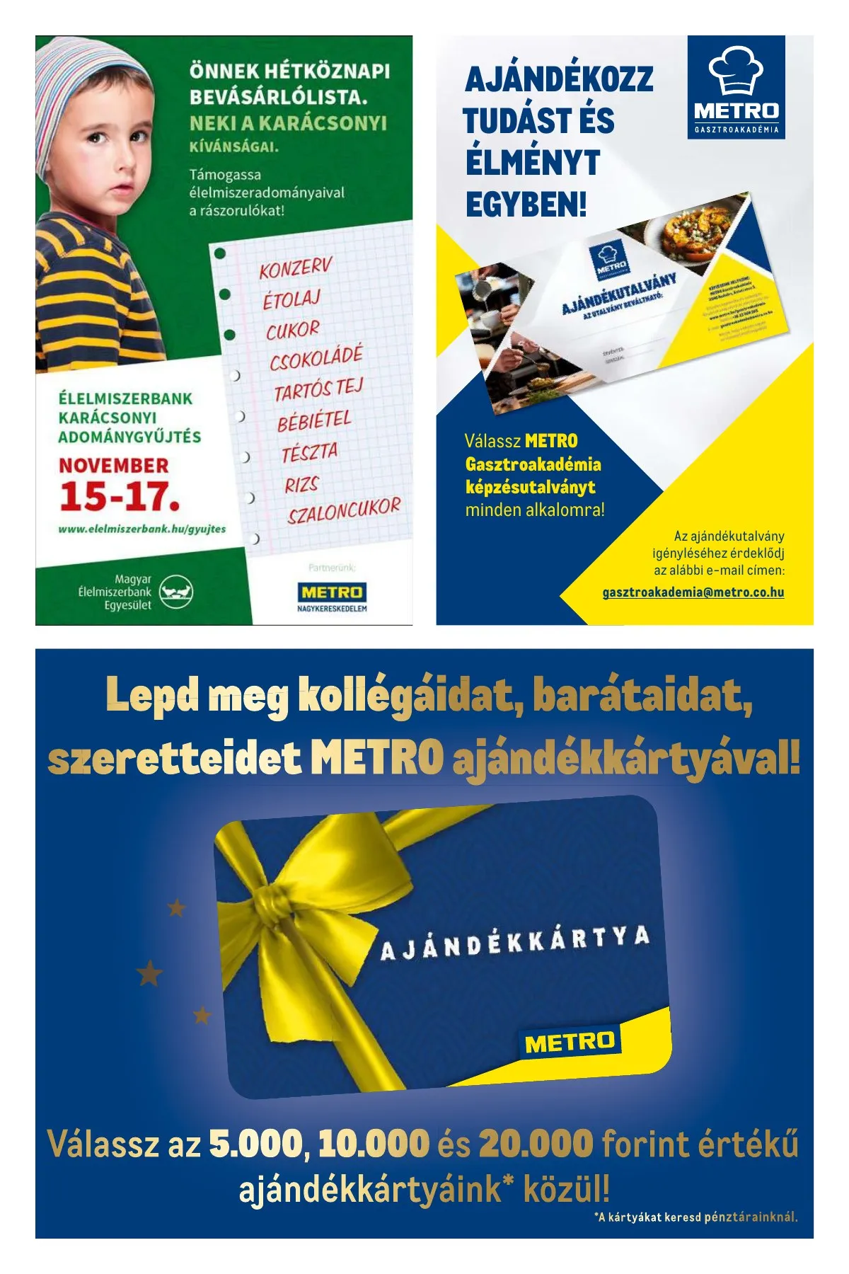 Metro akciós újság Élelmiszer és Szezonalis 11.02–11.30 – 30. oldal