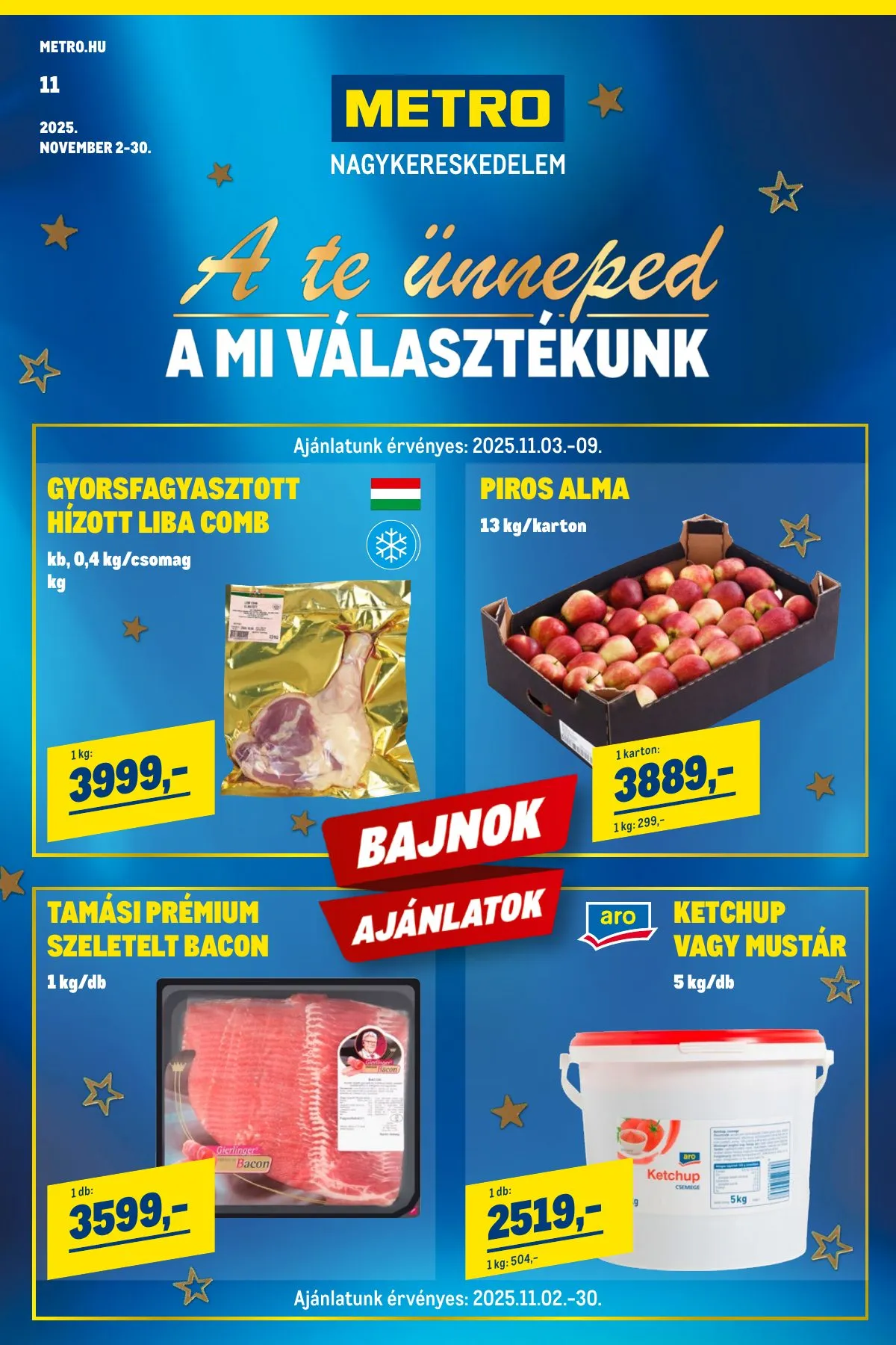 Metro akciós újság Élelmiszer és szezonalis 11.02–11.30