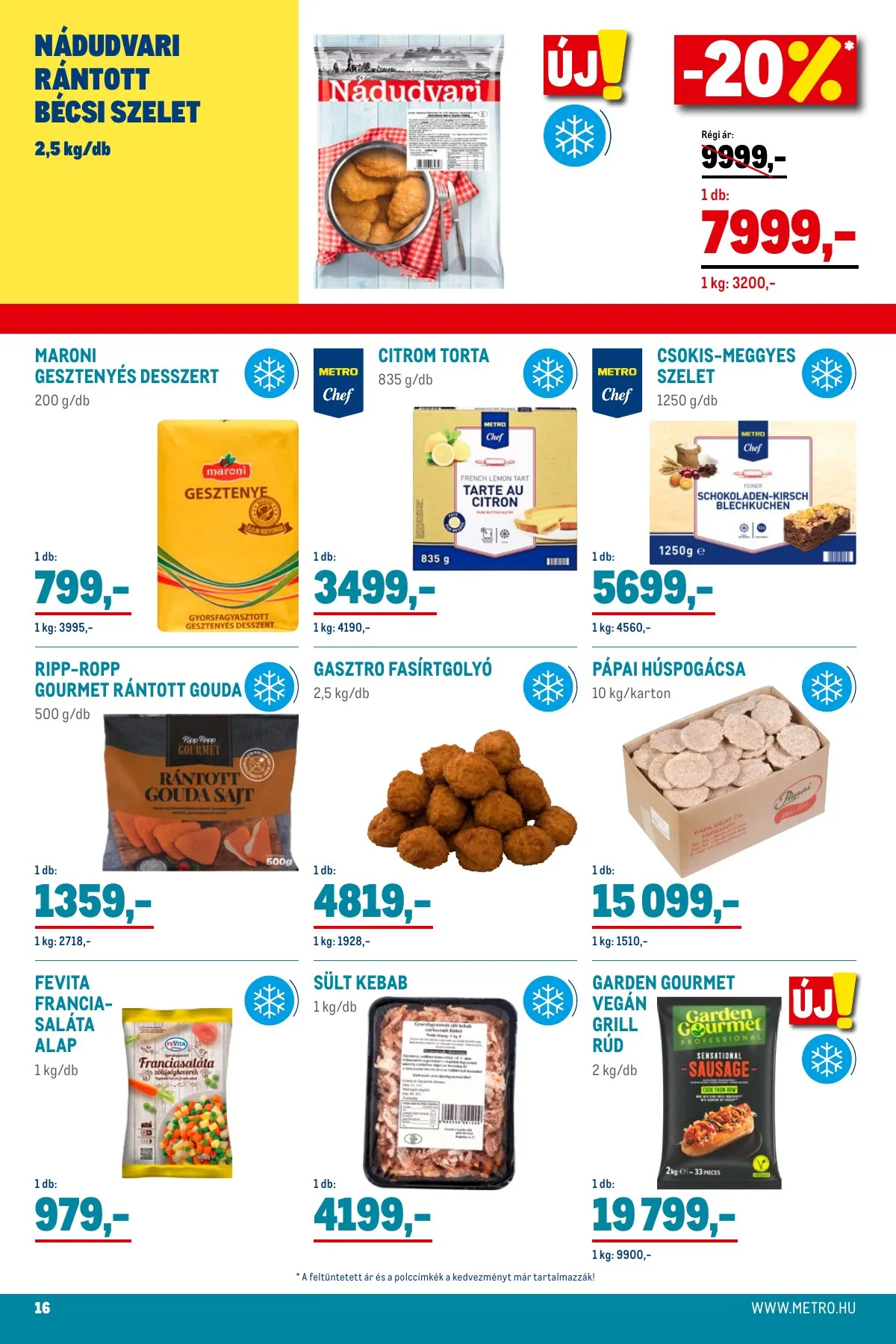 Metro akciós újság Élelmiszer és szezonalis 11.02–11.30 – 16. oldal