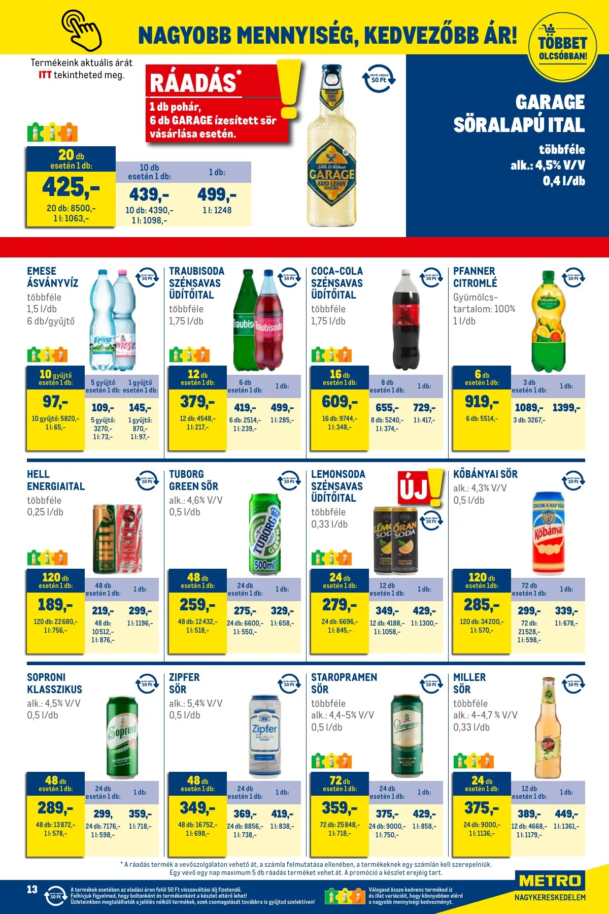 Metro akciós újság Élelmiszer és Szezonalis 12.01–12.31 – 13. oldal