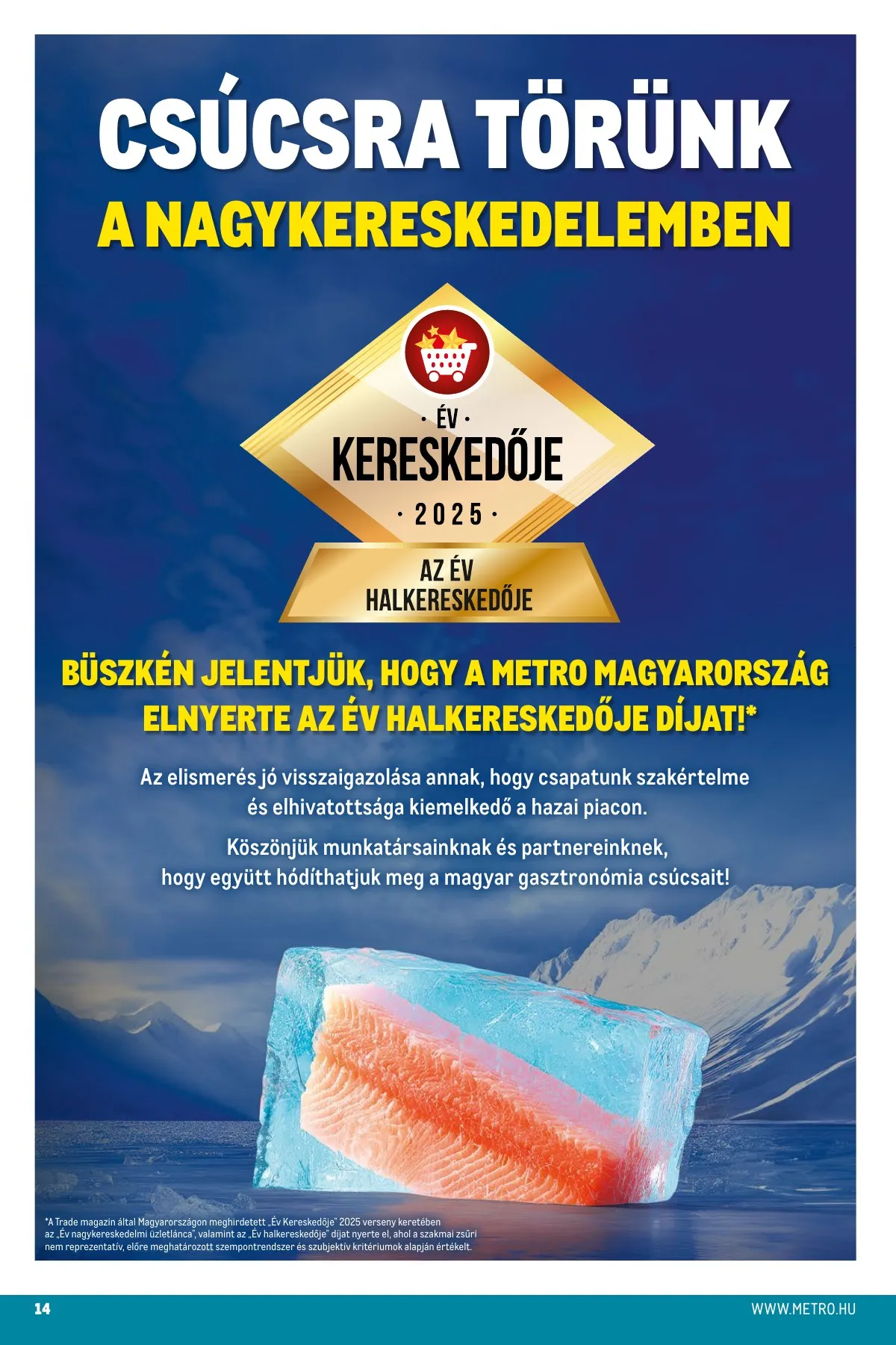 Metro akciós újság Élelmiszer és Szezonalis 12.01–12.31 – 14. oldal