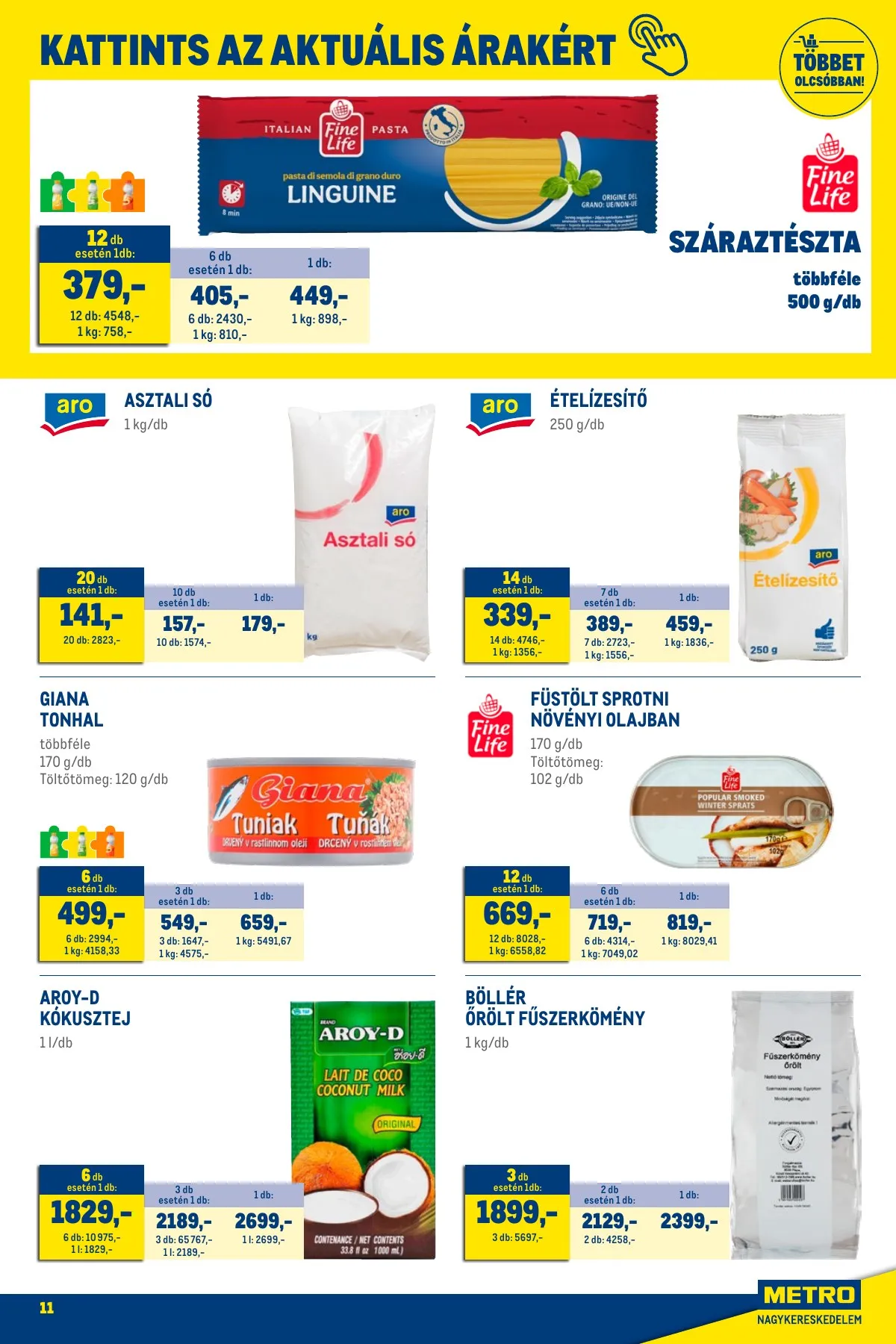 Metro akciós újság Élelmiszer és Szezonalis 01.02–01.31 – 11. oldal