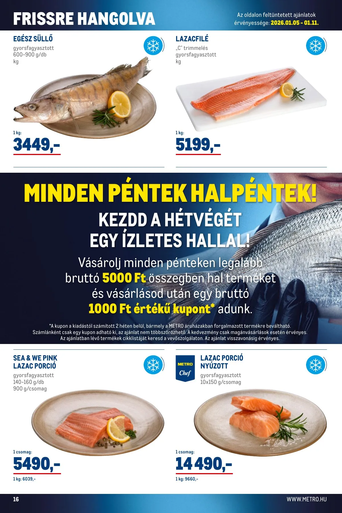 Metro akciós újság Élelmiszer és Szezonalis 01.02–01.31 – 16. oldal