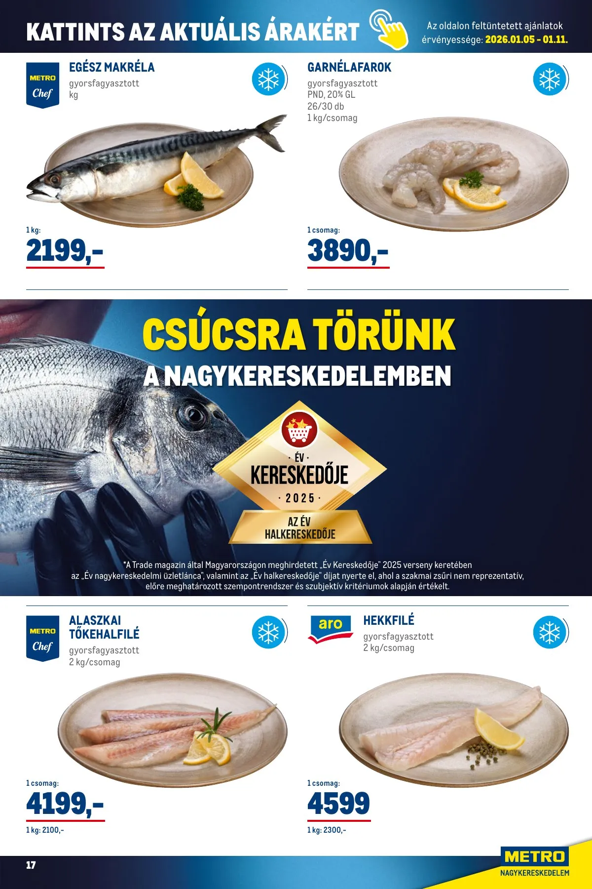 Metro akciós újság Élelmiszer és Szezonalis 01.02–01.31 – 17. oldal