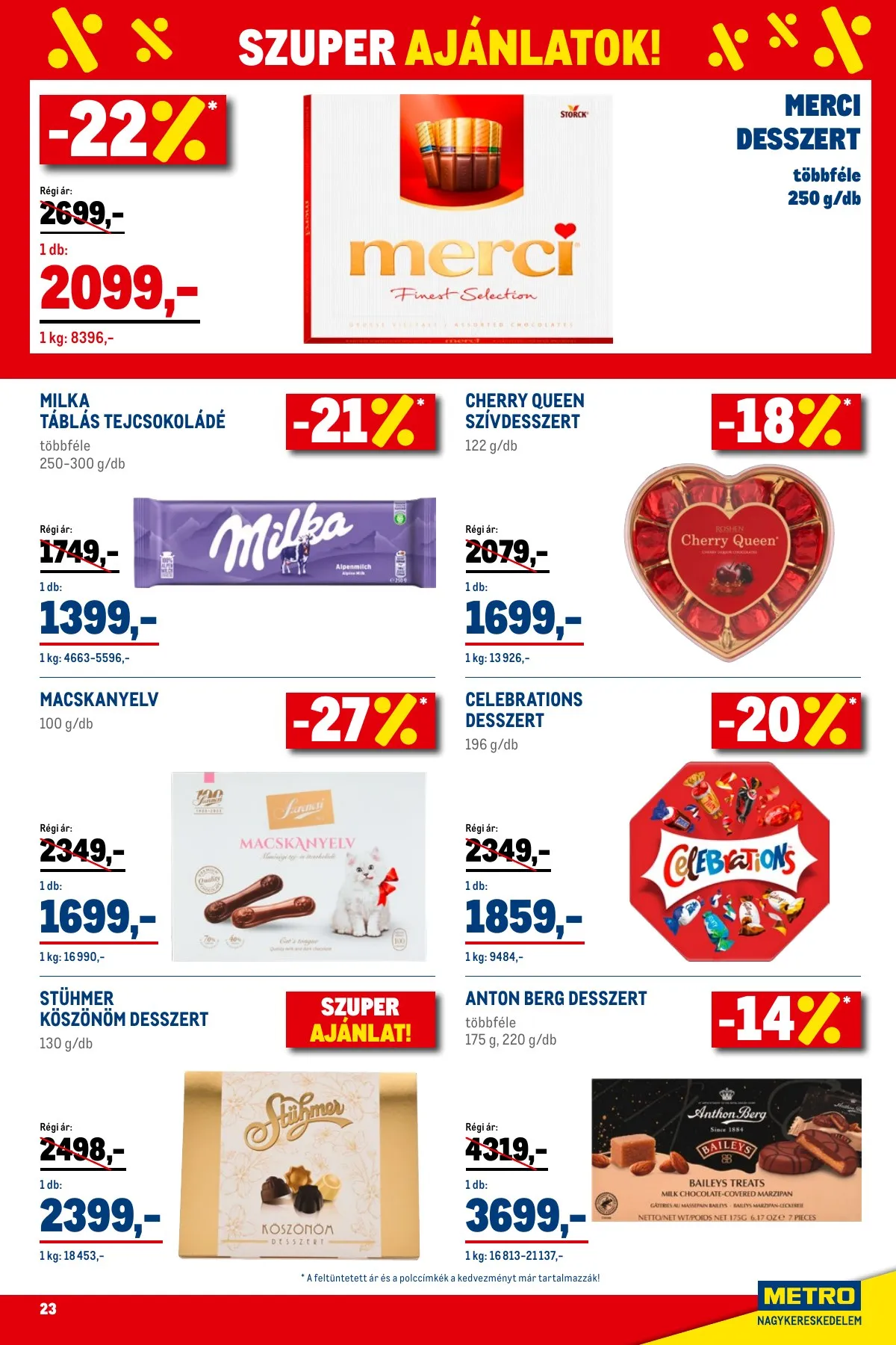 Metro akciós újság Élelmiszer és Szezonalis 01.02–01.31 – 23. oldal