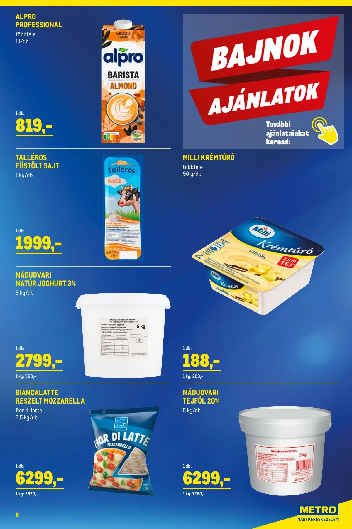 Metro akciós újság Élelmiszer és Szezonalis 01.02–01.31 – 5. oldal
