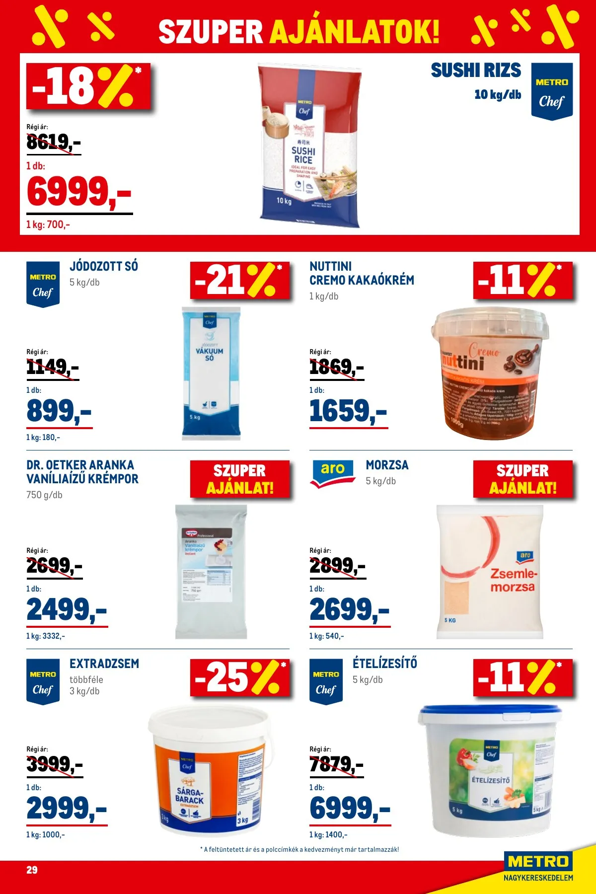 Metro akciós újság Élelmiszer és Szezonalis 02.01–02.28 – 29. oldal