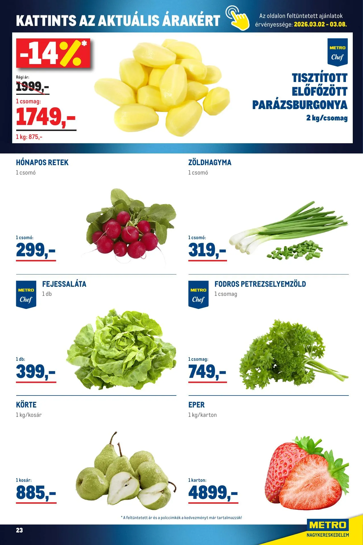 Metro akciós újság Élelmiszer és Szezonalis 03.01–04.04 – 23. oldal