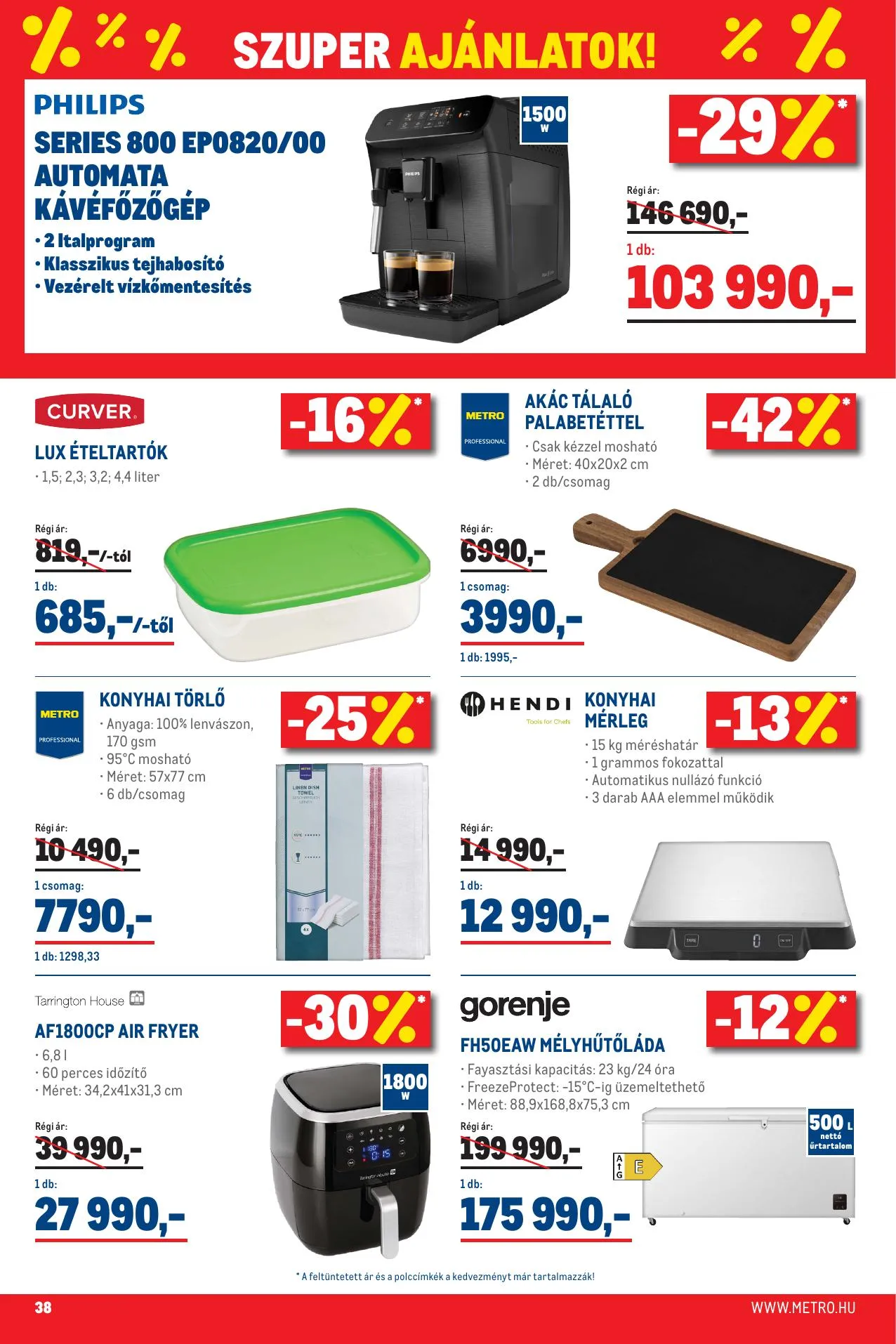 Metro akciós újság Élelmiszer és Szezonalis 03.01–04.04 – 38. oldal