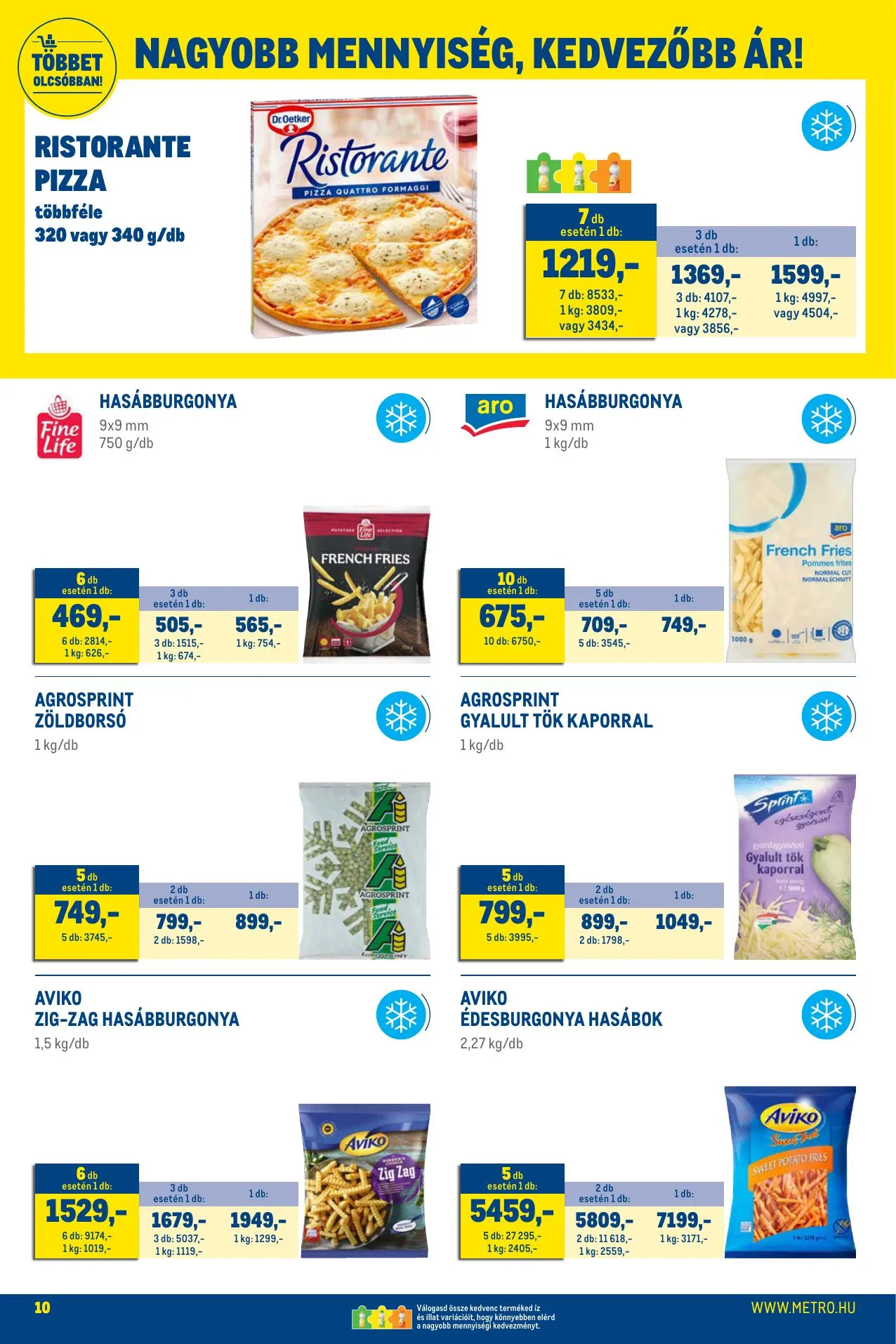Metro akciós újság Élelmiszer és Szezonalis 04.07–04.30 – 10. oldal