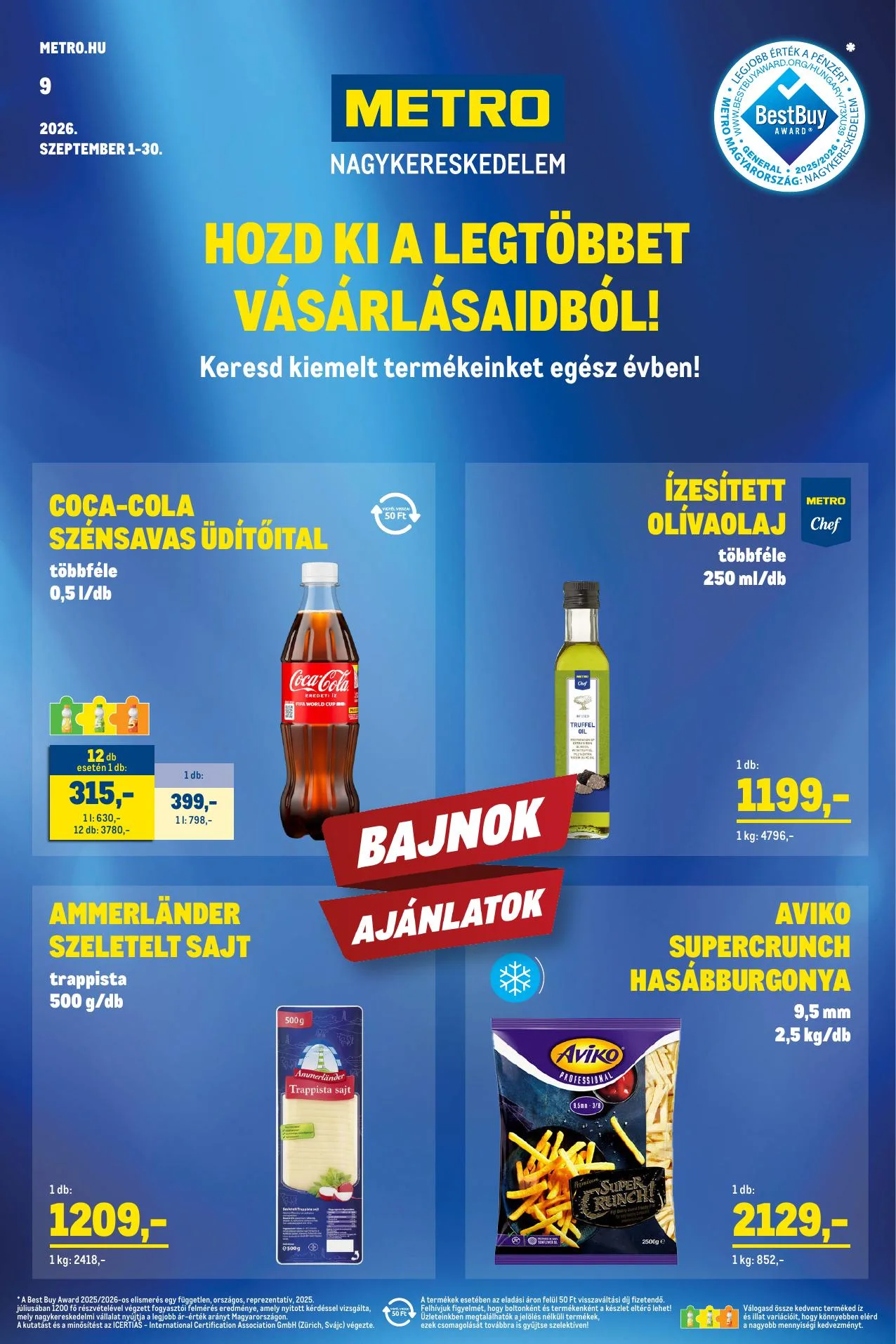 Metro akciós újság Élelmiszer és Szezonalis 09.01–09.30