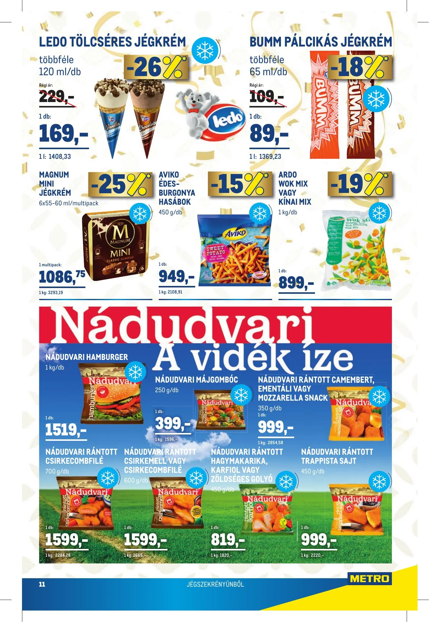 Metro akciós újság Élelmiszer Szezonalis 08.11–08.24 – 11. oldal