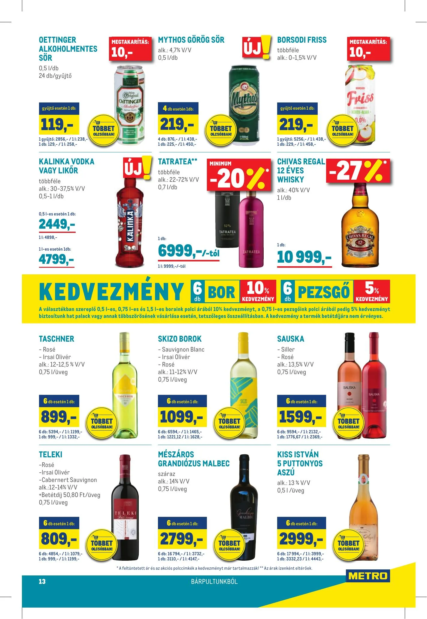 Metro akciós újság Élelmiszer 05.05–05.18 – 13. oldal
