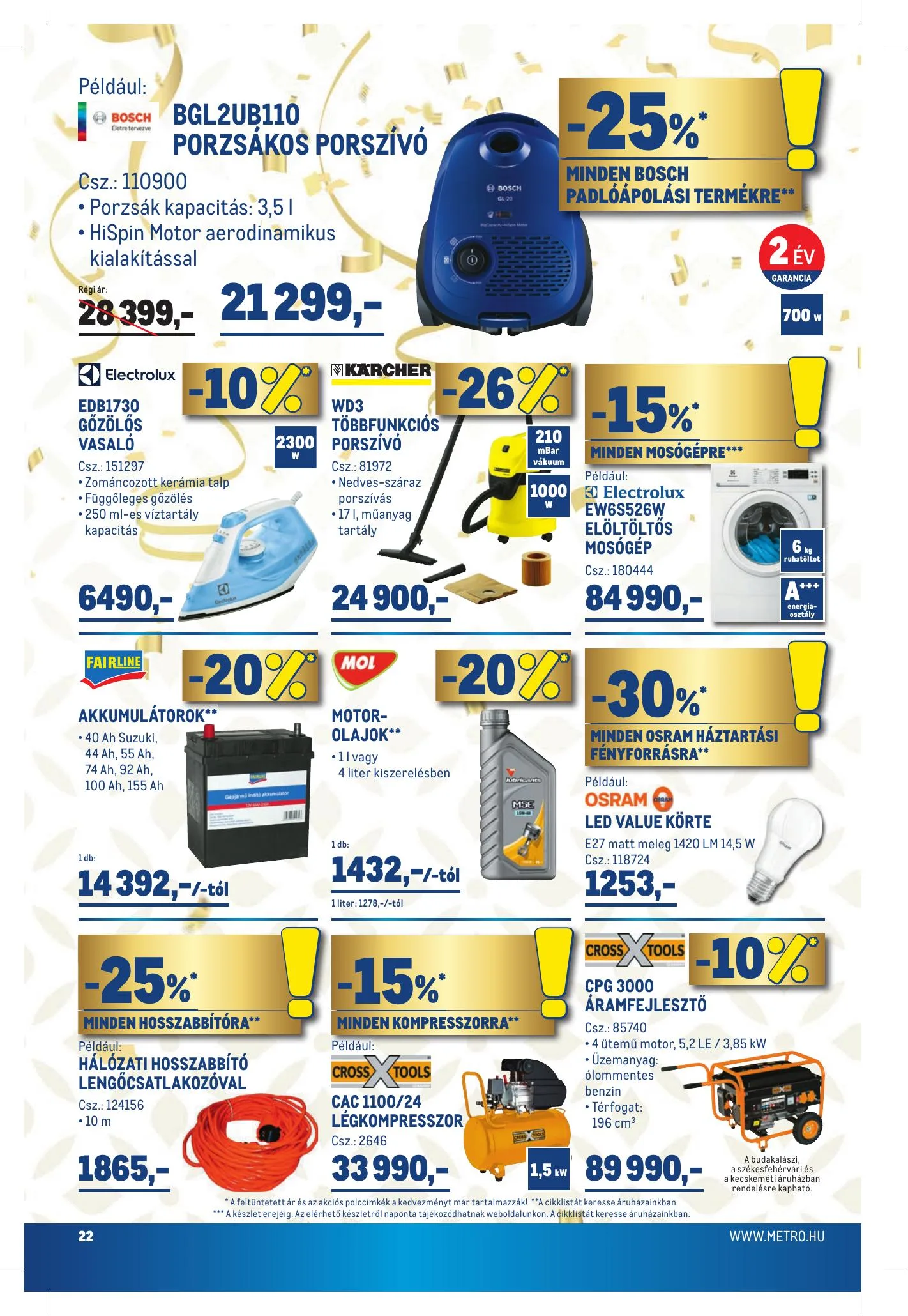 Metro akciós újság Élelmiszer 08.25–09.07 – 22. oldal