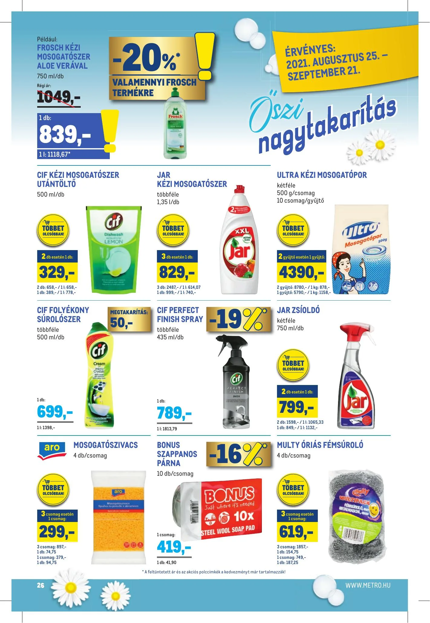 Metro akciós újság Élelmiszer 08.25–09.07 – 26. oldal