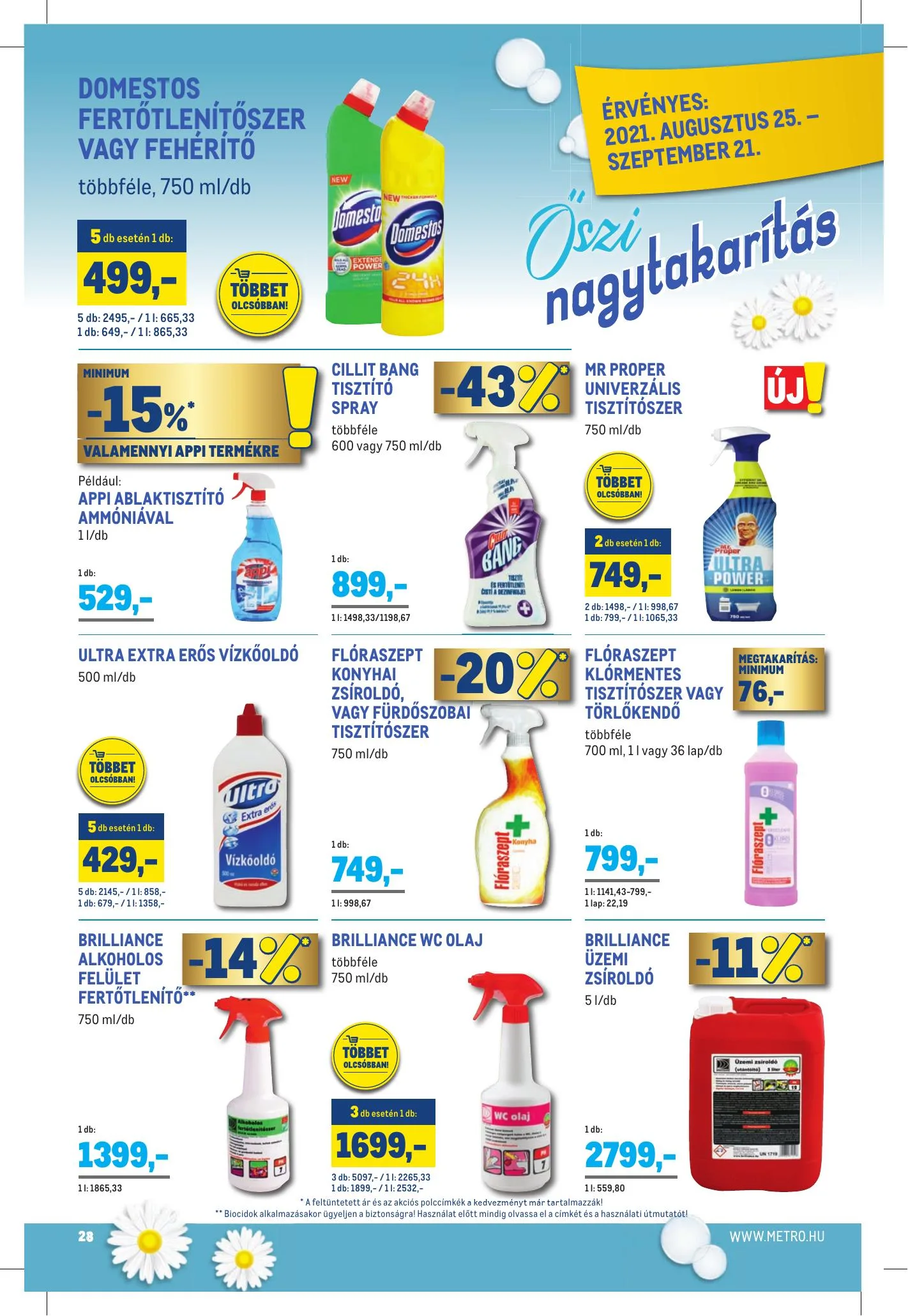 Metro akciós újság Élelmiszer 08.25–09.07 – 28. oldal