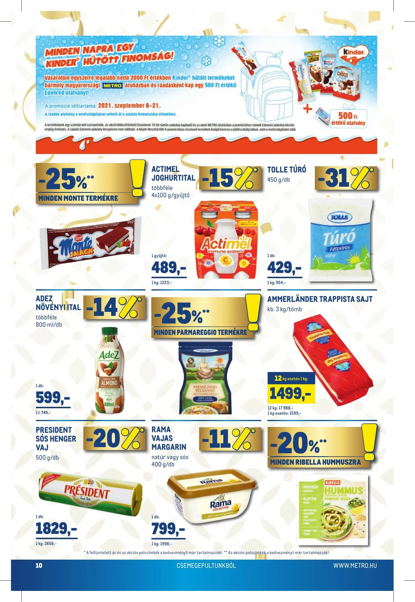 Metro akciós újság Élelmiszer 09.08–09.21 – 10. oldal
