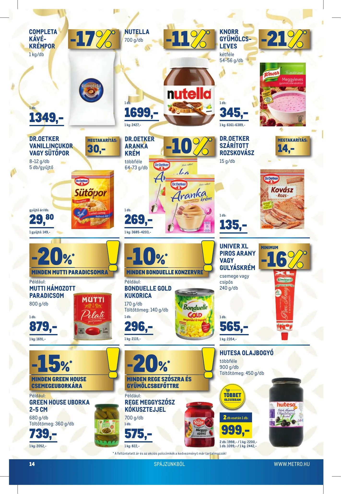 Metro akciós újság Élelmiszer 09.08–09.21 – 14. oldal