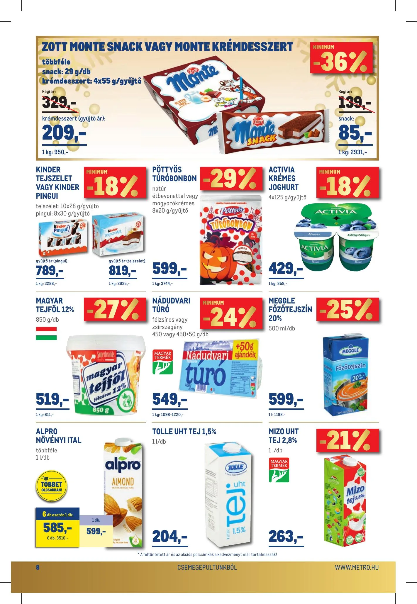 Metro akciós újság Élelmiszer 12.01–12.14 – 8. oldal