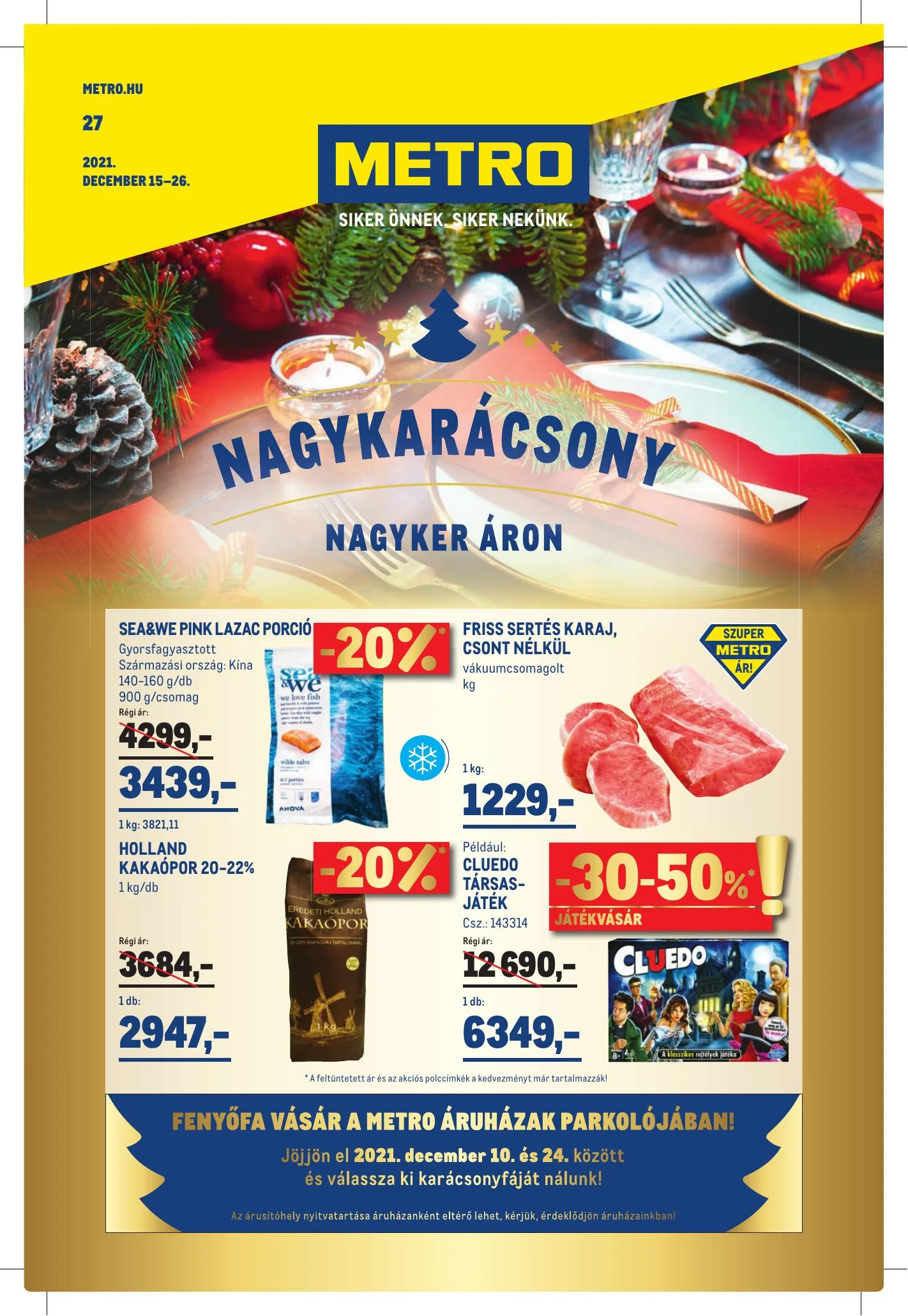 Metro akciós újság Élelmiszer 12.15–12.26