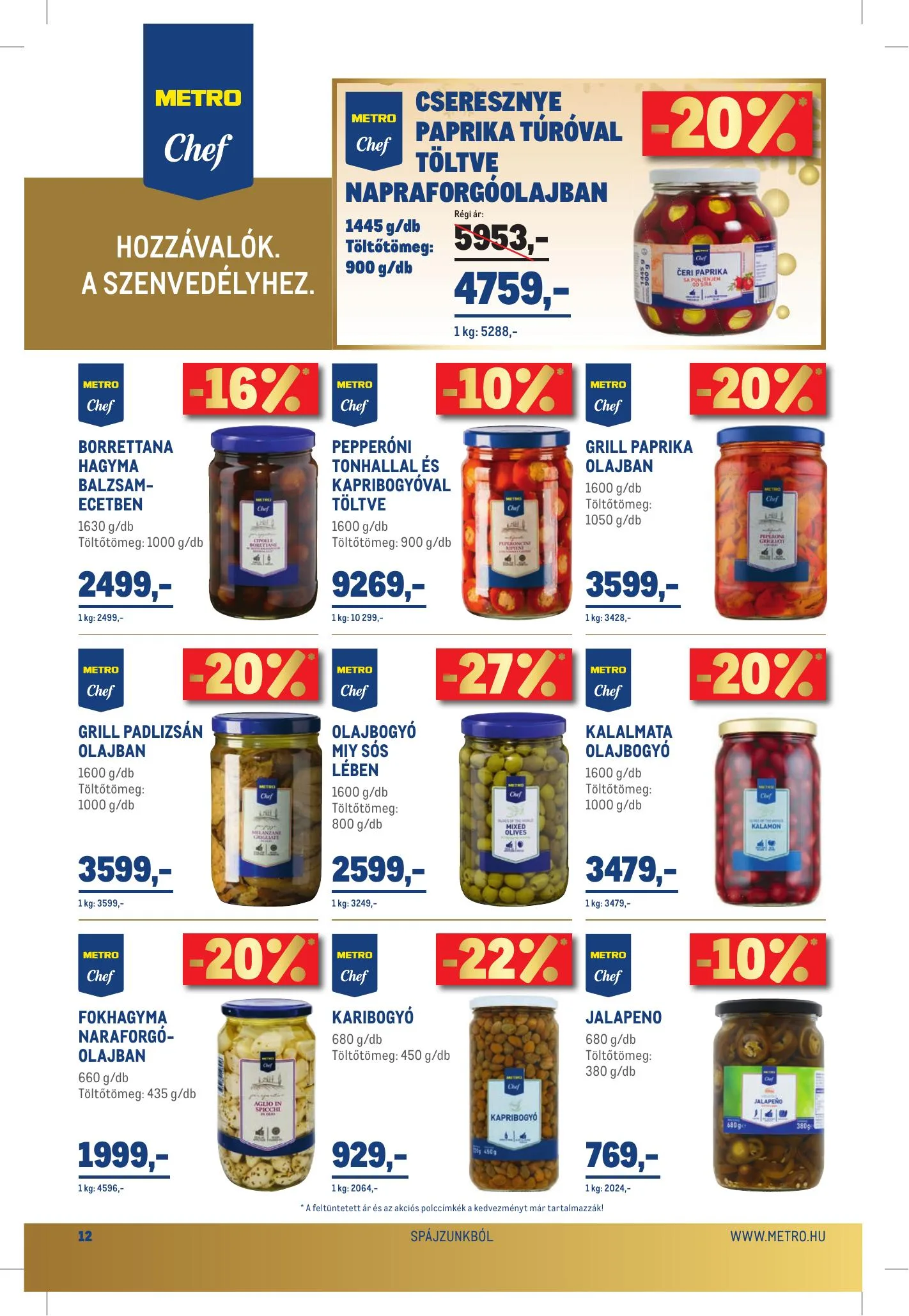 Metro akciós újság Élelmiszer 12.15–12.26 – 12. oldal