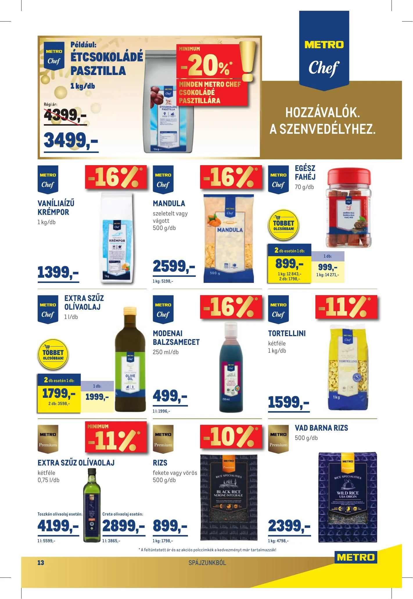 Metro akciós újság Élelmiszer 12.15–12.26 – 13. oldal