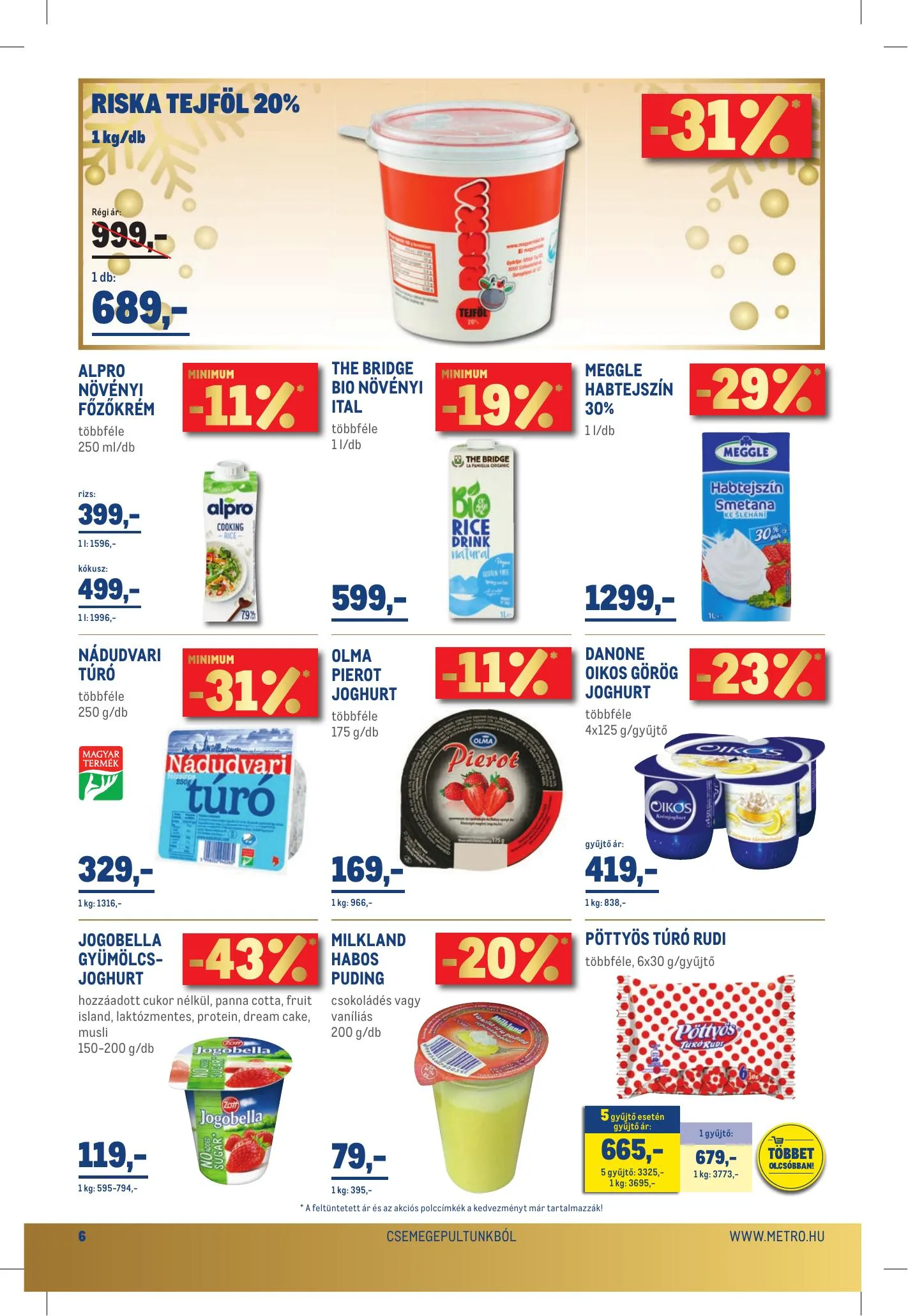 Metro akciós újság Élelmiszer 12.15–12.26 – 6. oldal