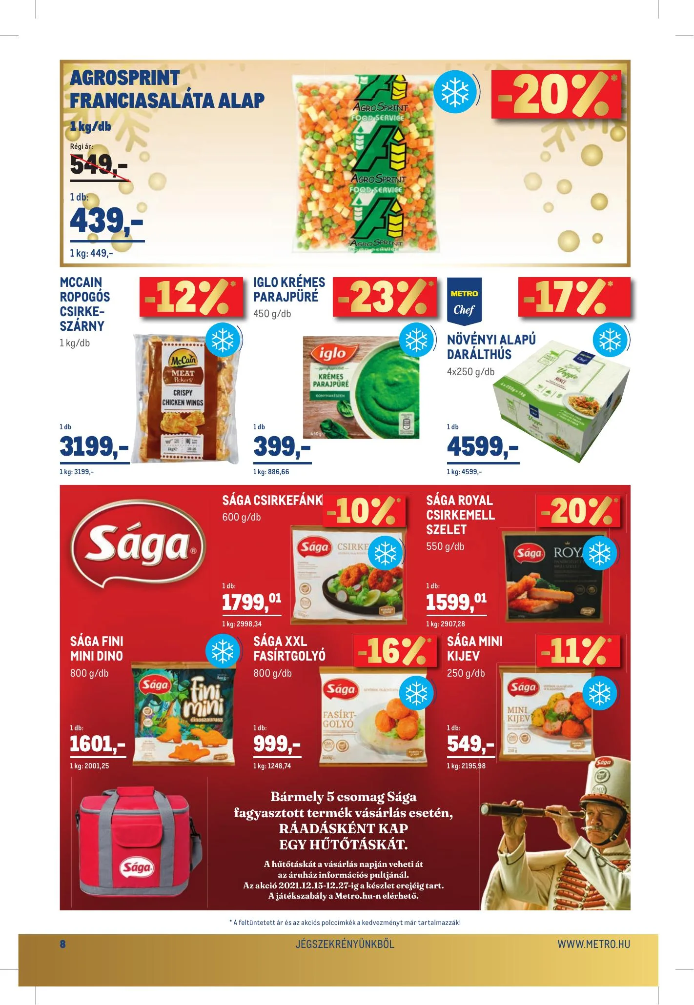 Metro akciós újság Élelmiszer 12.15–12.26 – 8. oldal