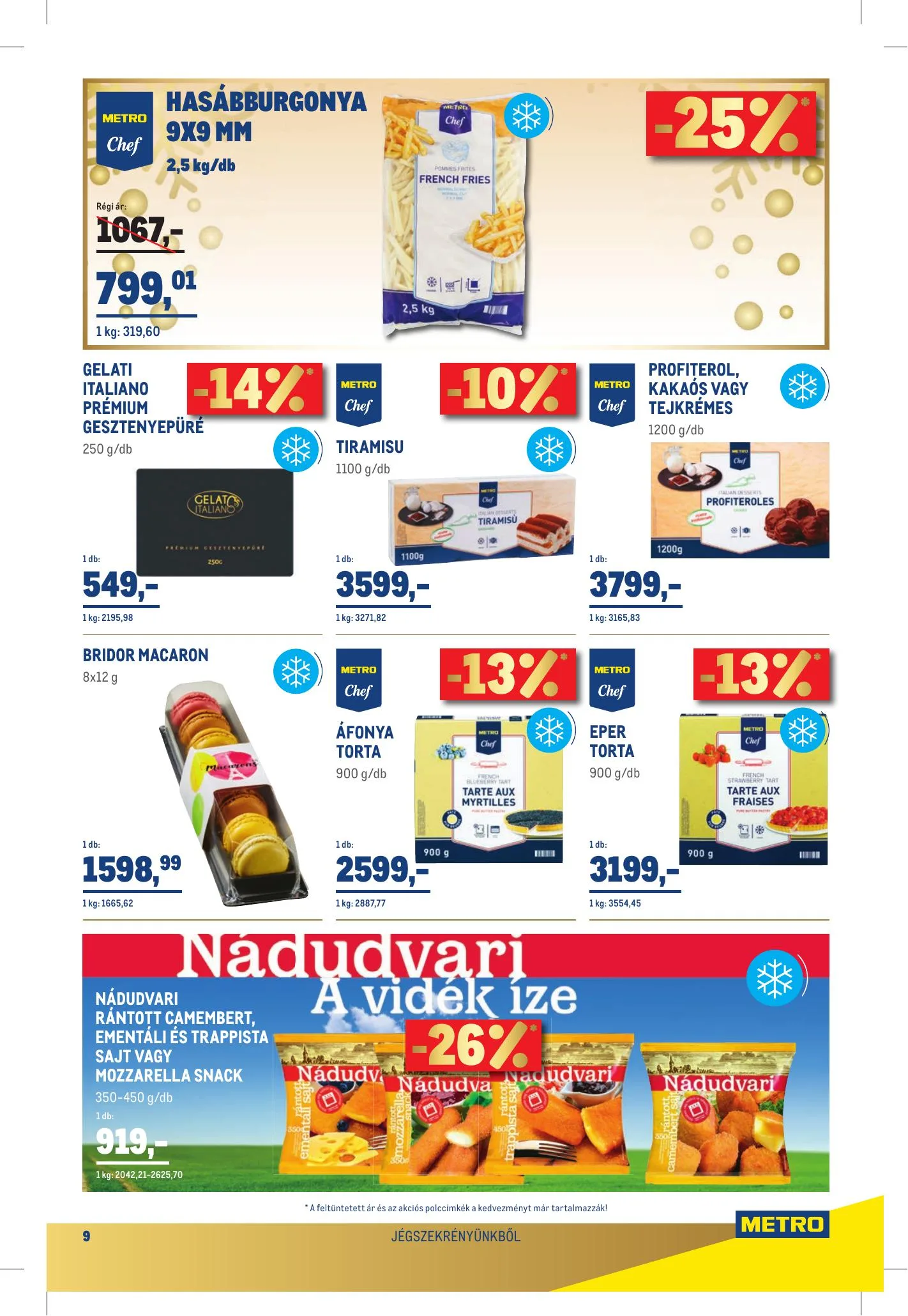 Metro akciós újság Élelmiszer 12.15–12.26 – 9. oldal