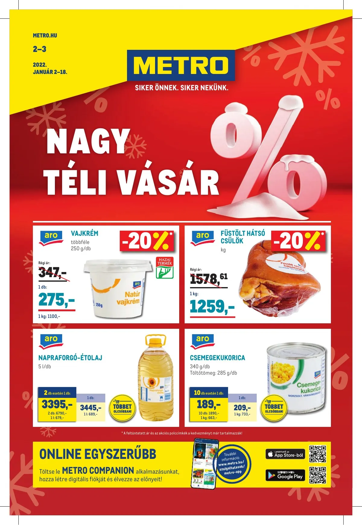 Metro akciós újság Élelmiszer 01.02–01.02