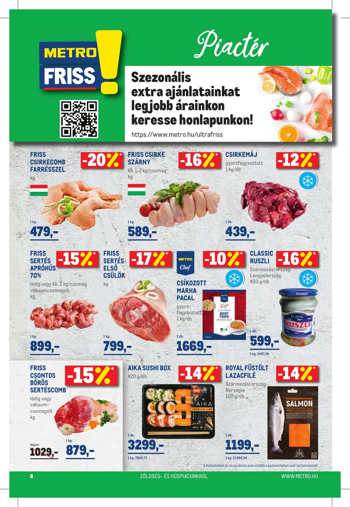 Metro akciós újság Élelmiszer 01.02–01.02 – 8. oldal