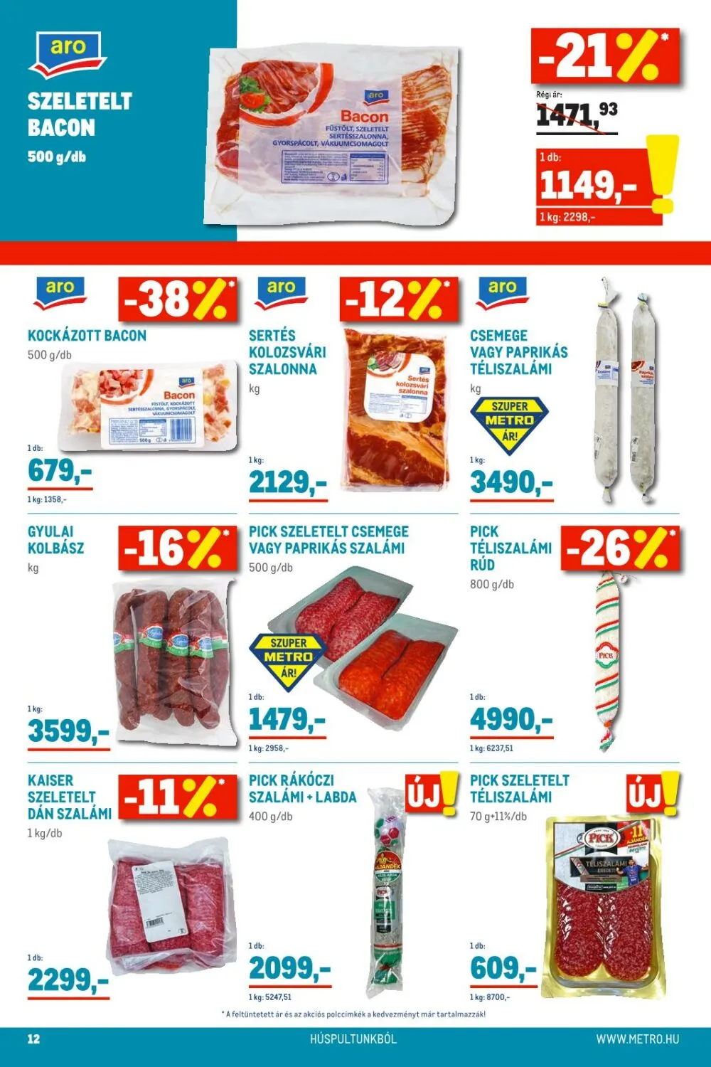 Metro akciós újság Élelmiszer 01.02–01.18 – 12. oldal